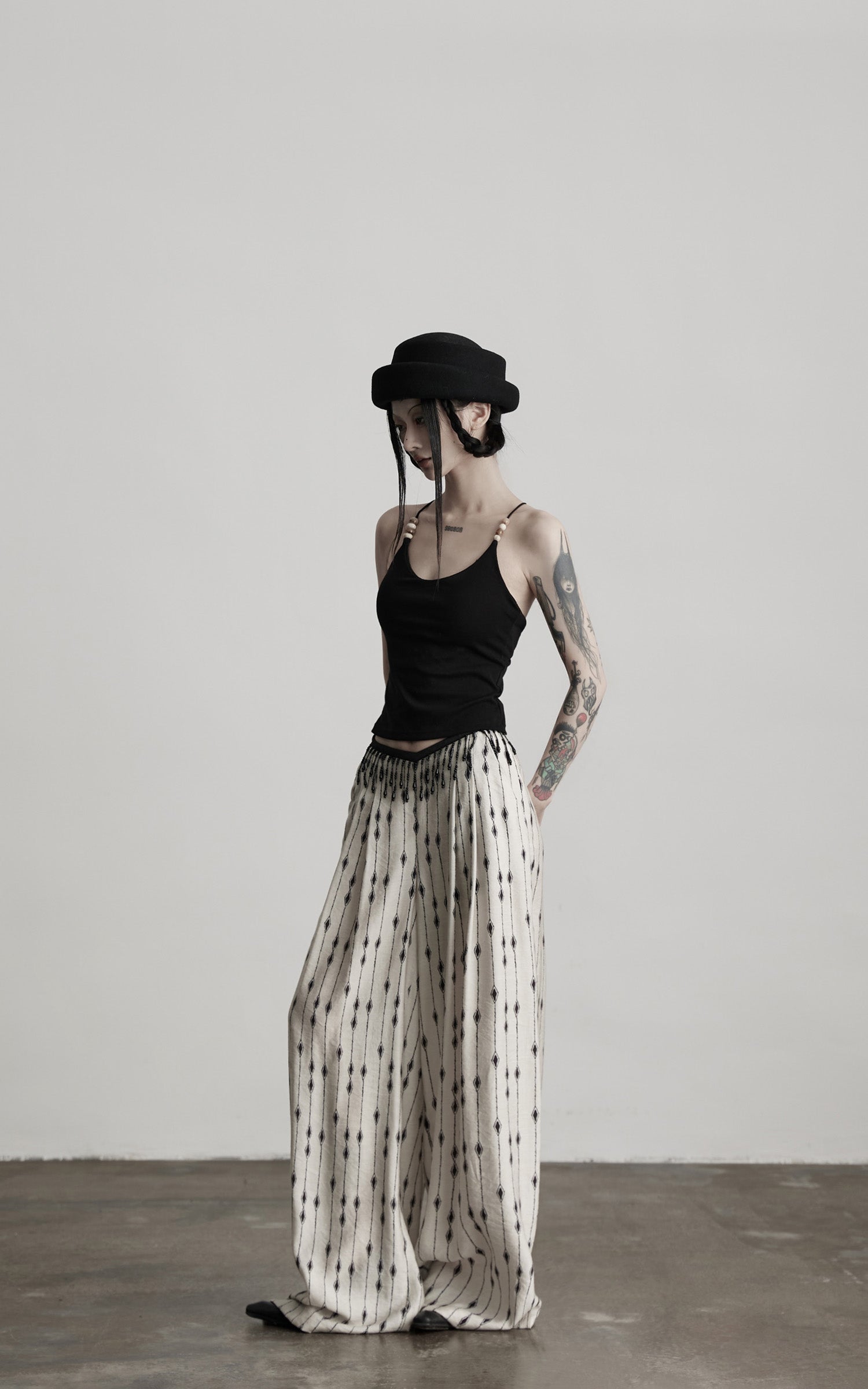 INDULGE Beaded Strap Cotton Tank