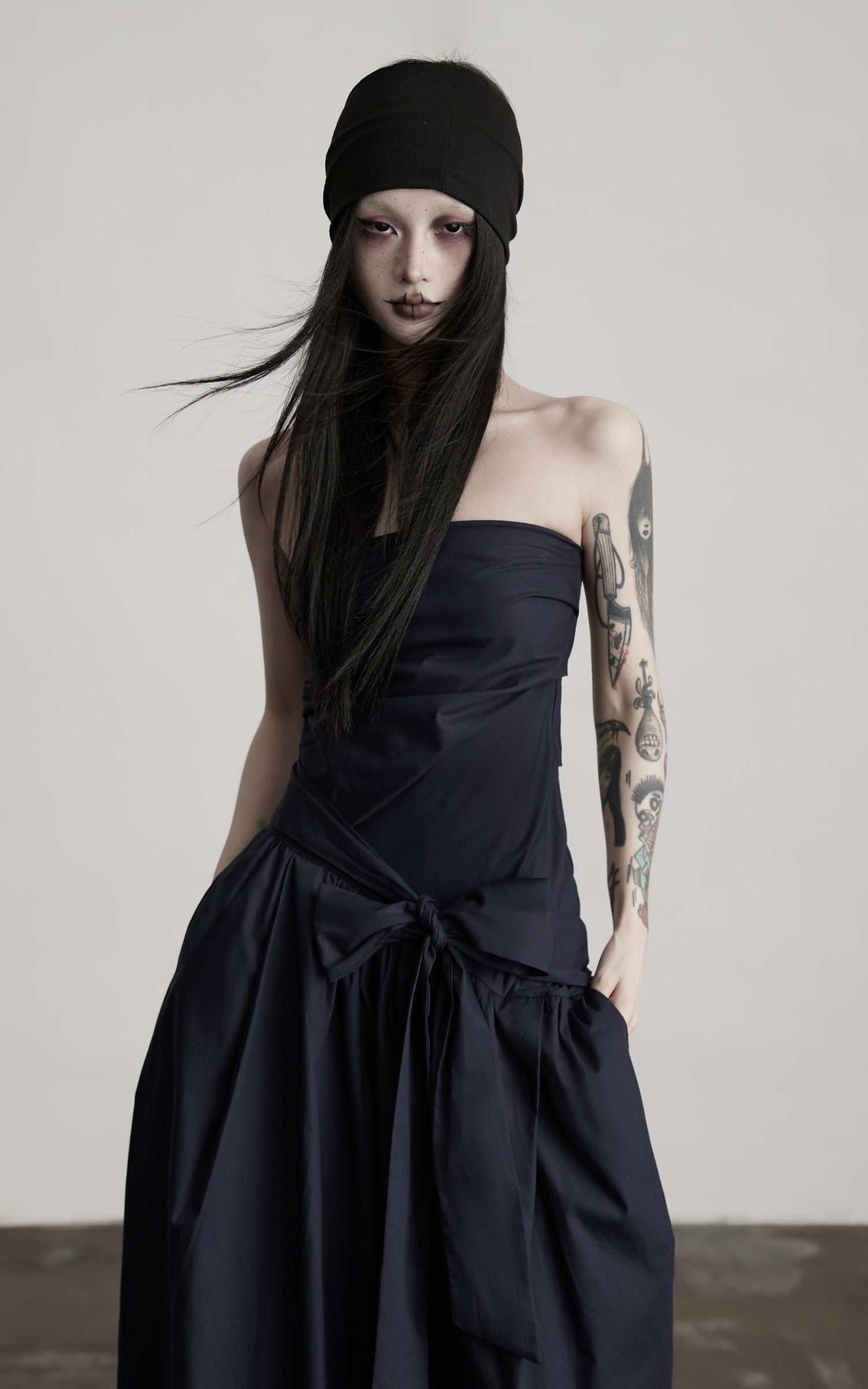 INDULGE Strapless Bow Maxi Dress
