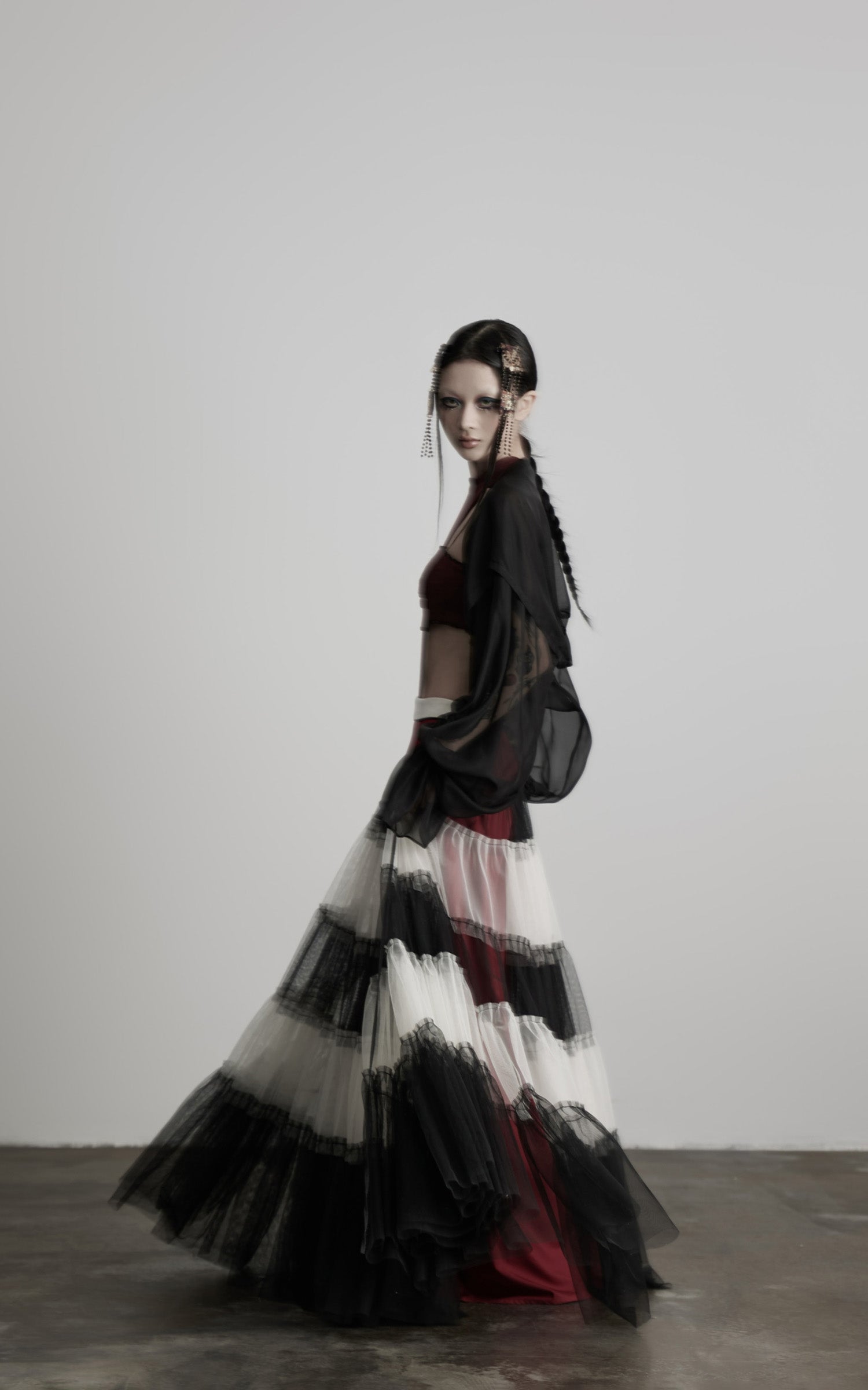 INDULGE Layered Tulle Maxi Skirt