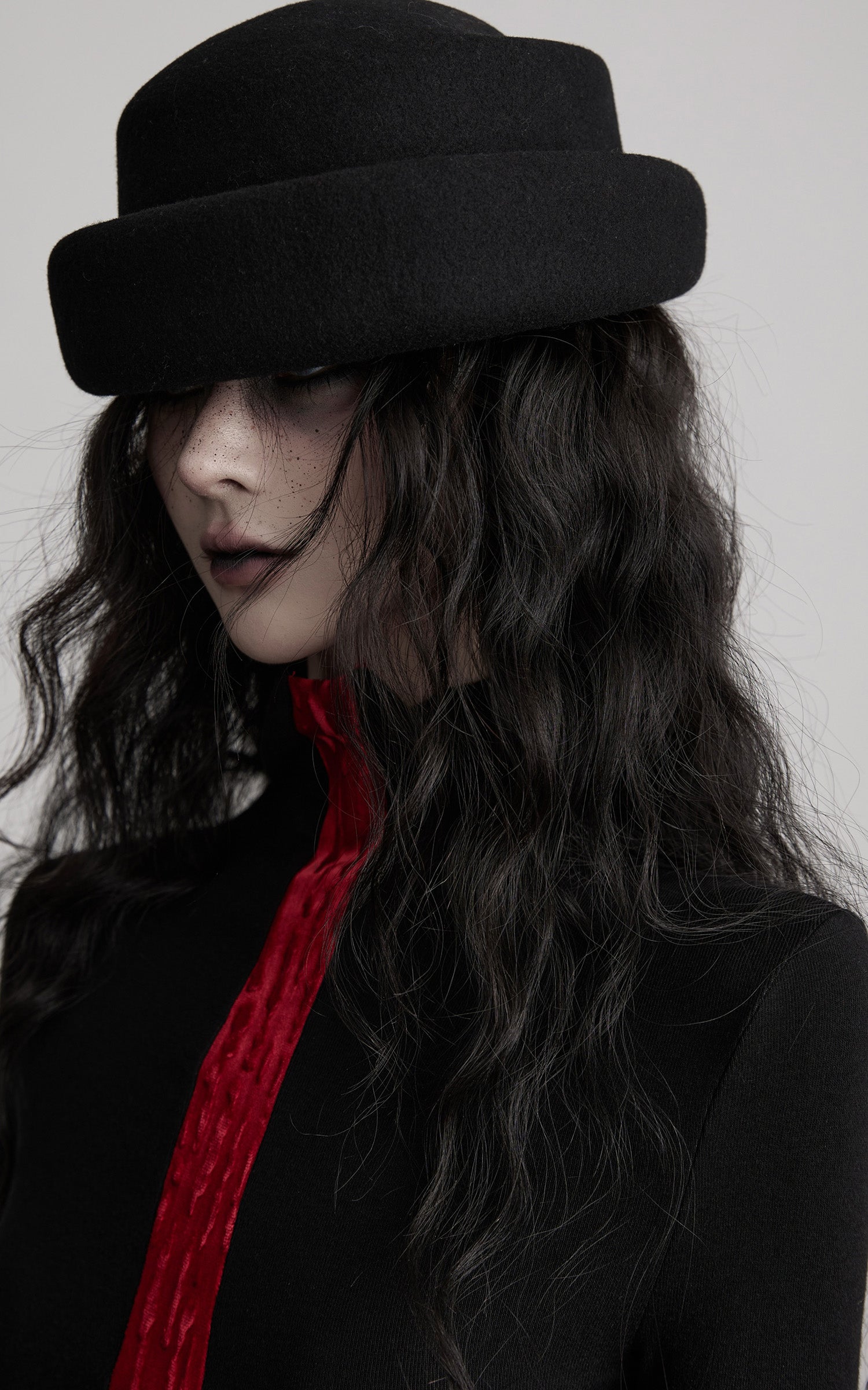 INDULGE Contrast Velvet Panel Long Sleeve T-Shirt