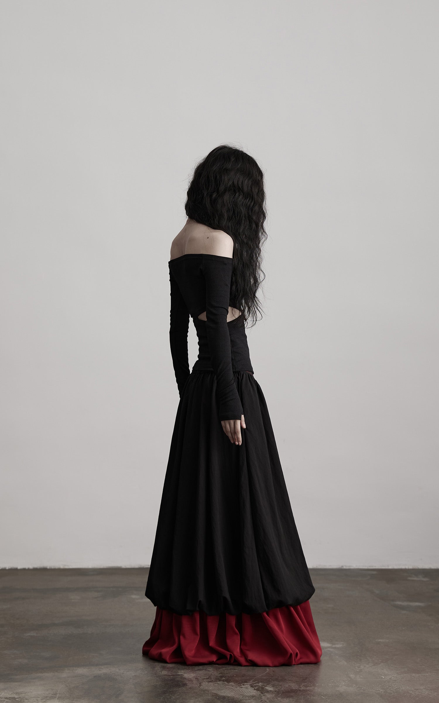 INDULGE Off-Shoulder Cutout Top with Bead Details
