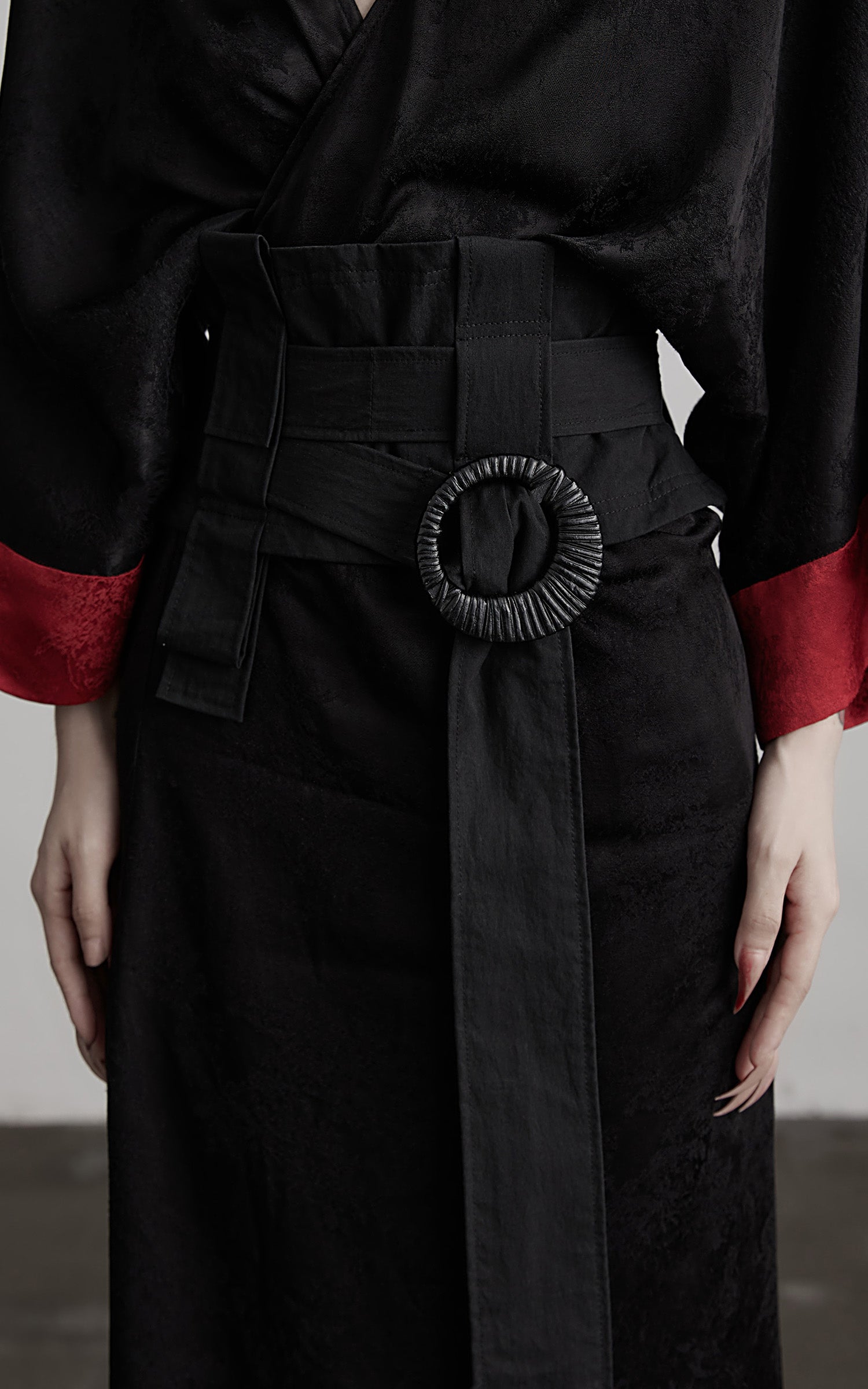 INDULGE Structured Strapless Bustier Belt with Oversized Ring Detail