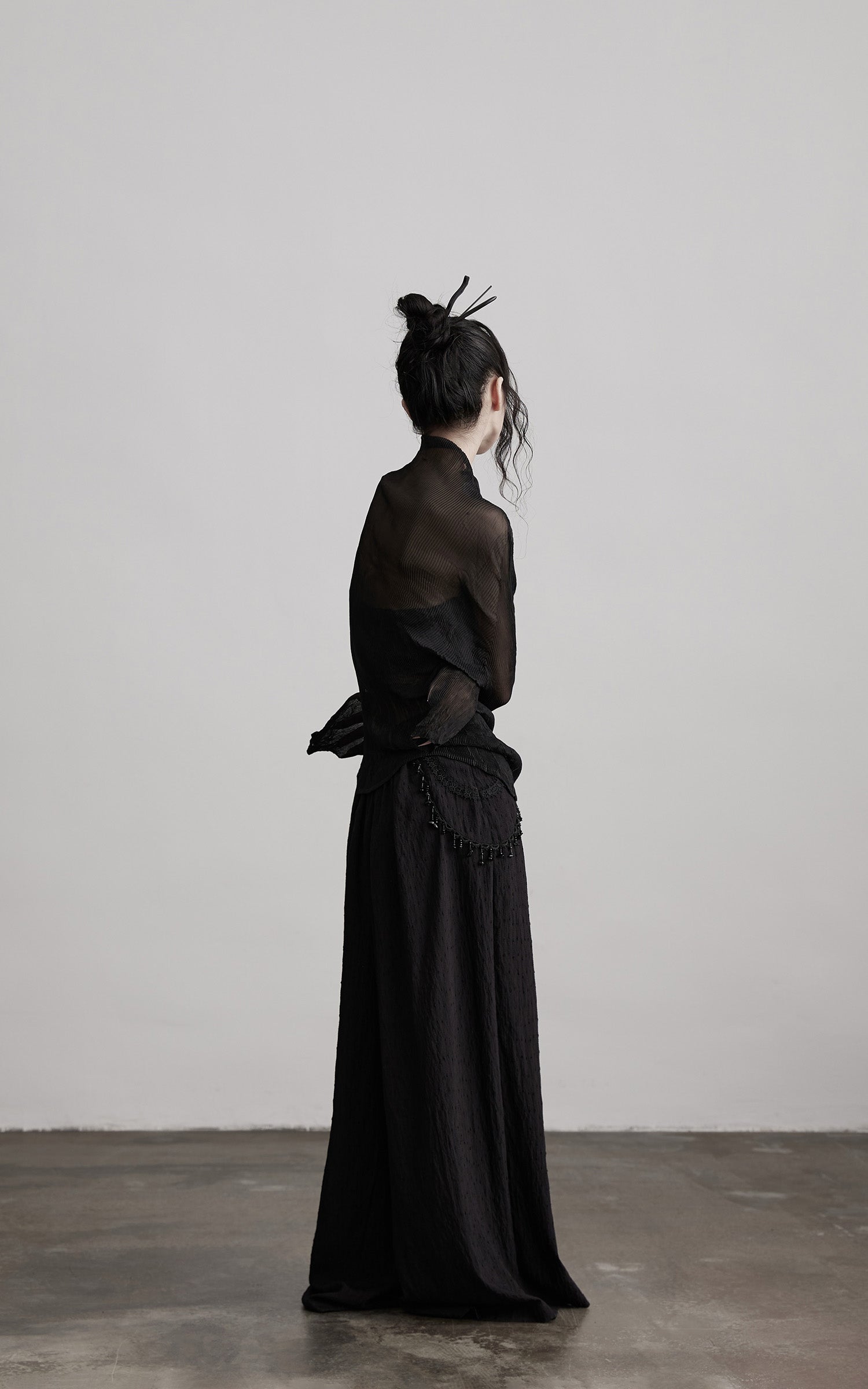 INDULGE Beaded Lace Wide Pants