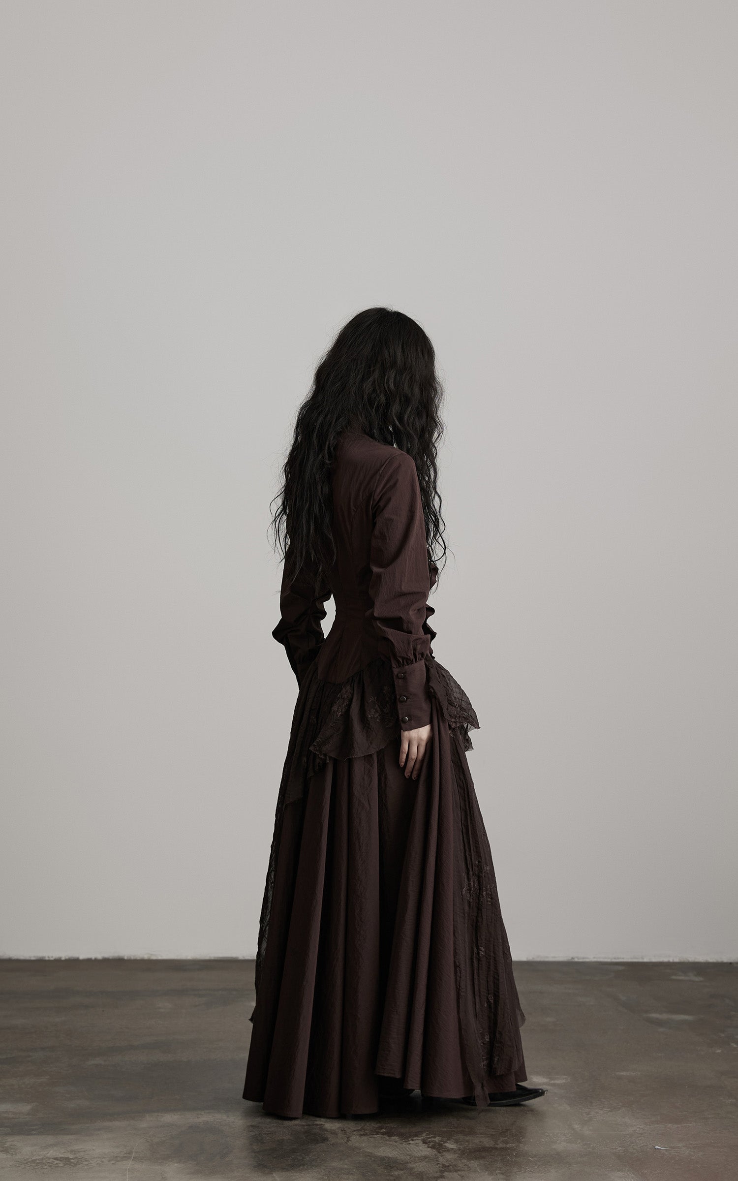 INDULGE Textured Ruched Shirt Dress