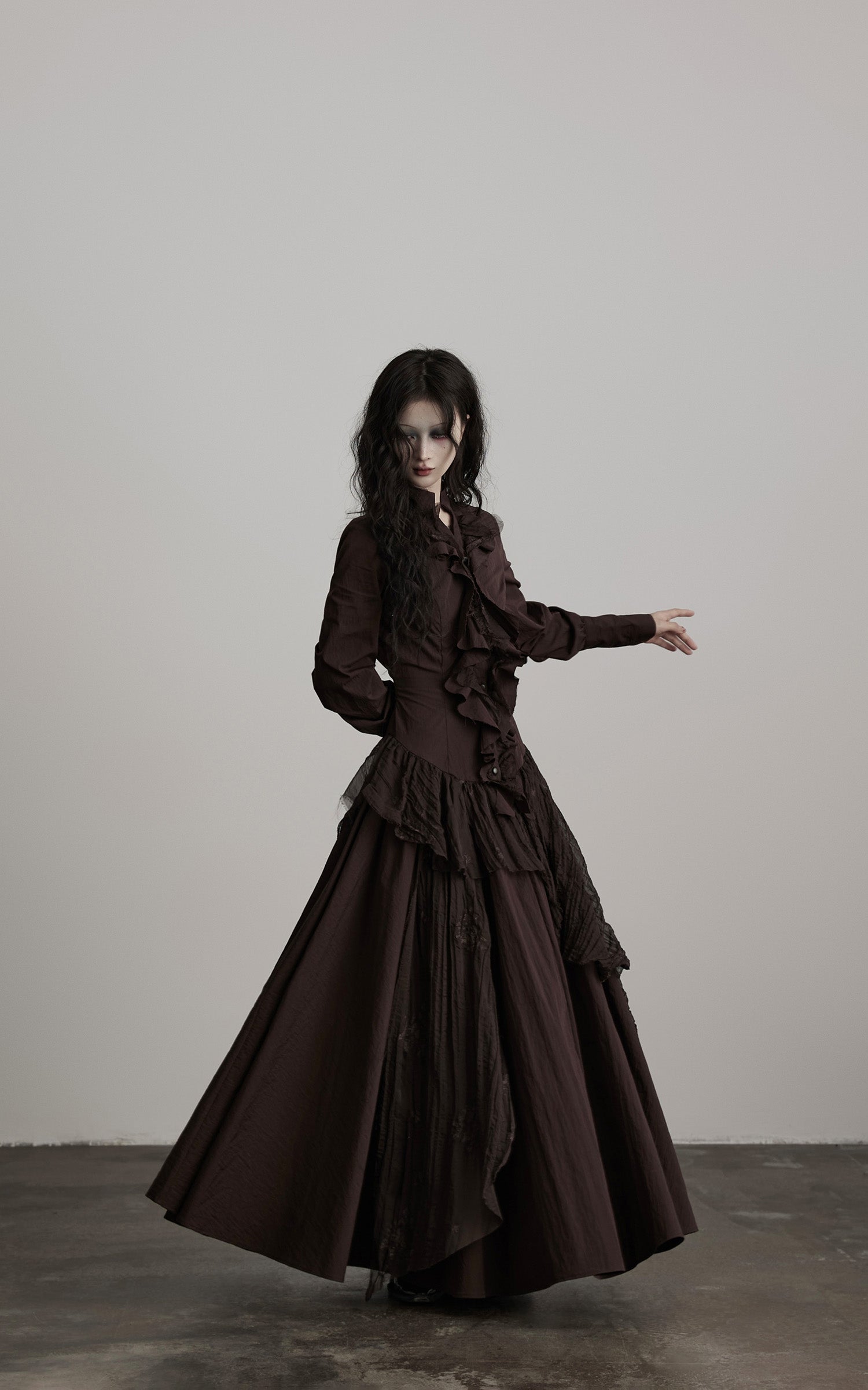 <tc>INDULGE</tc> Strukturiertes Kleid mit Raffung