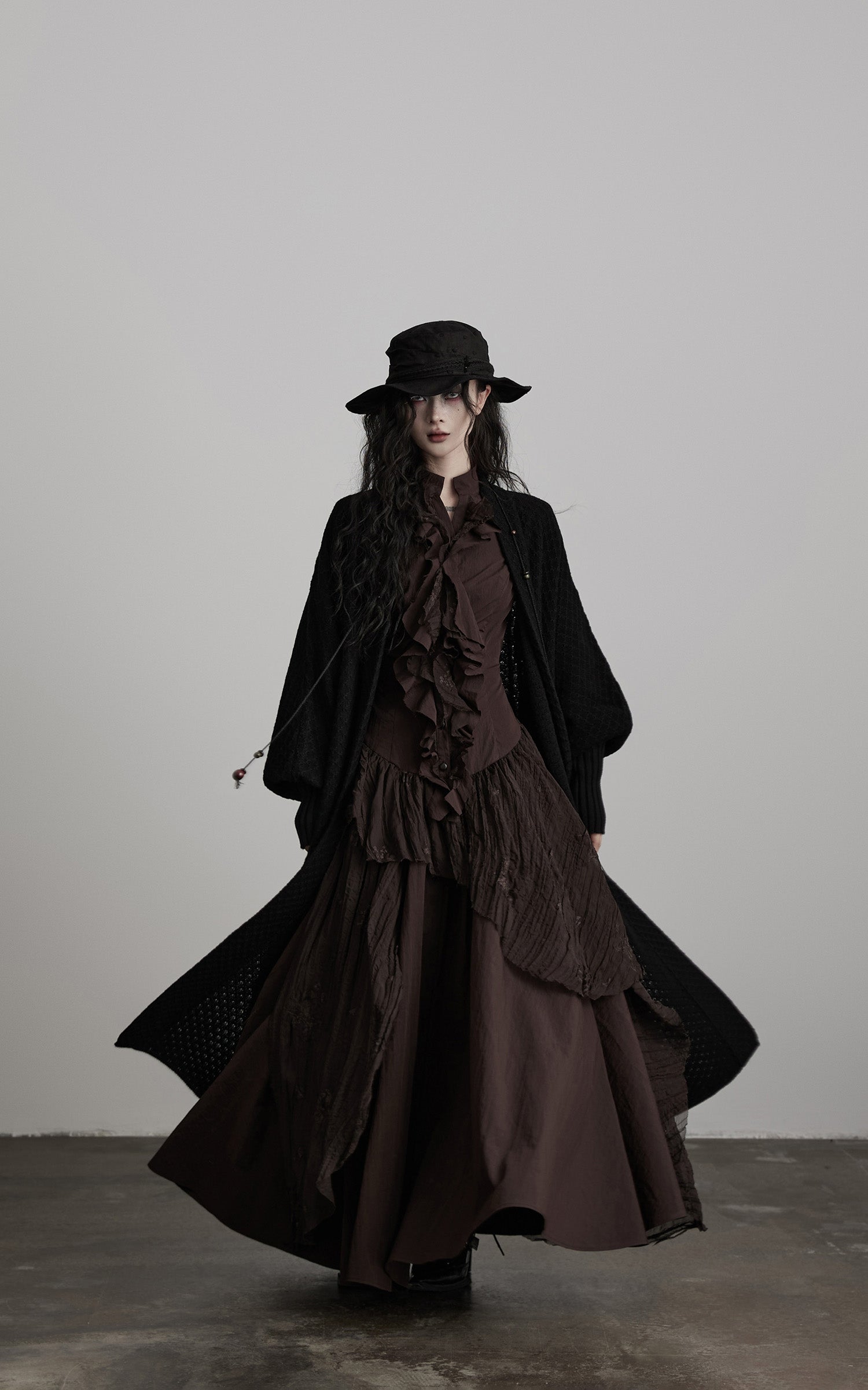 <tc>INDULGE</tc> Strukturiertes Kleid mit Raffung