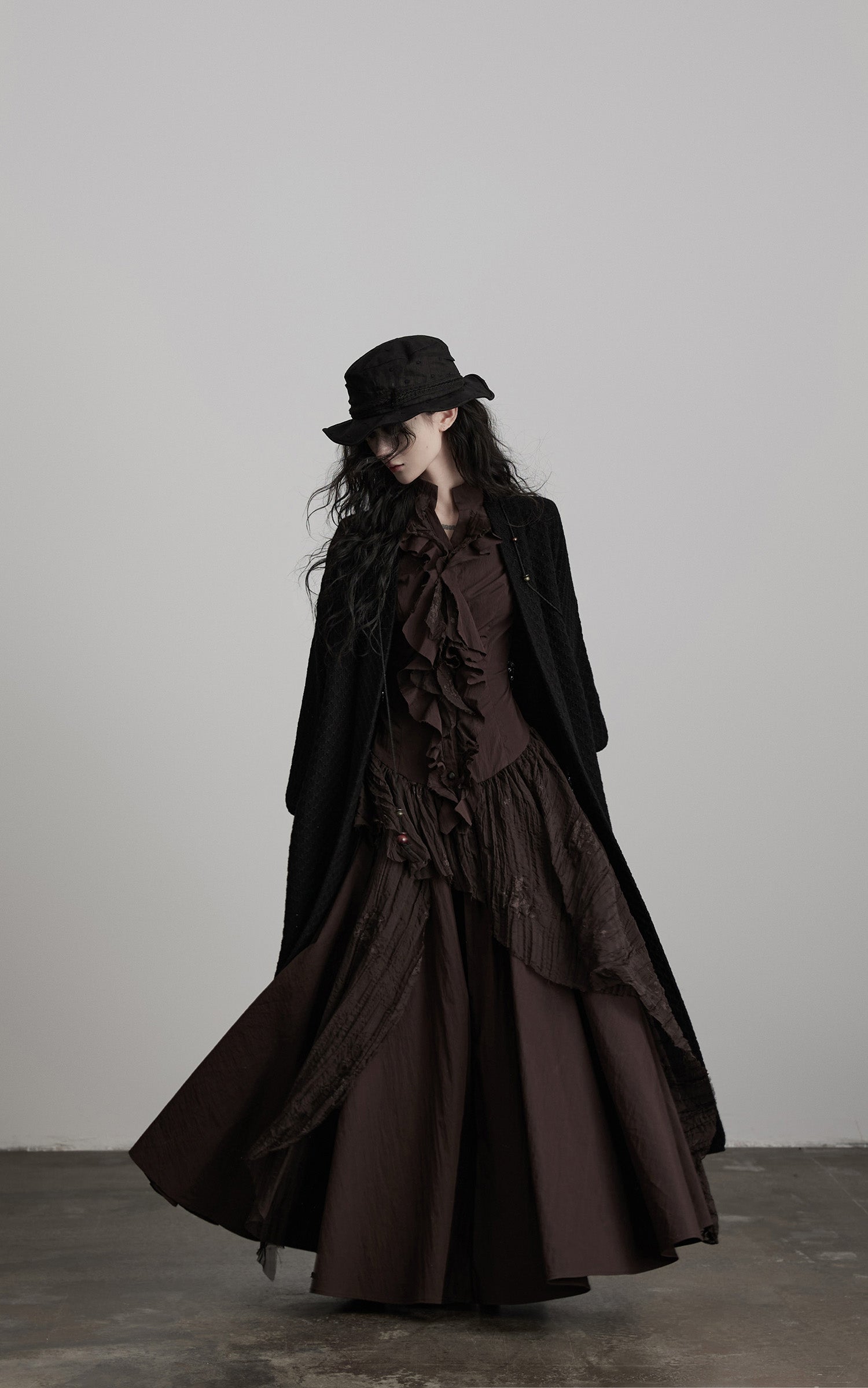 <tc>INDULGE</tc> Strukturiertes Kleid mit Raffung