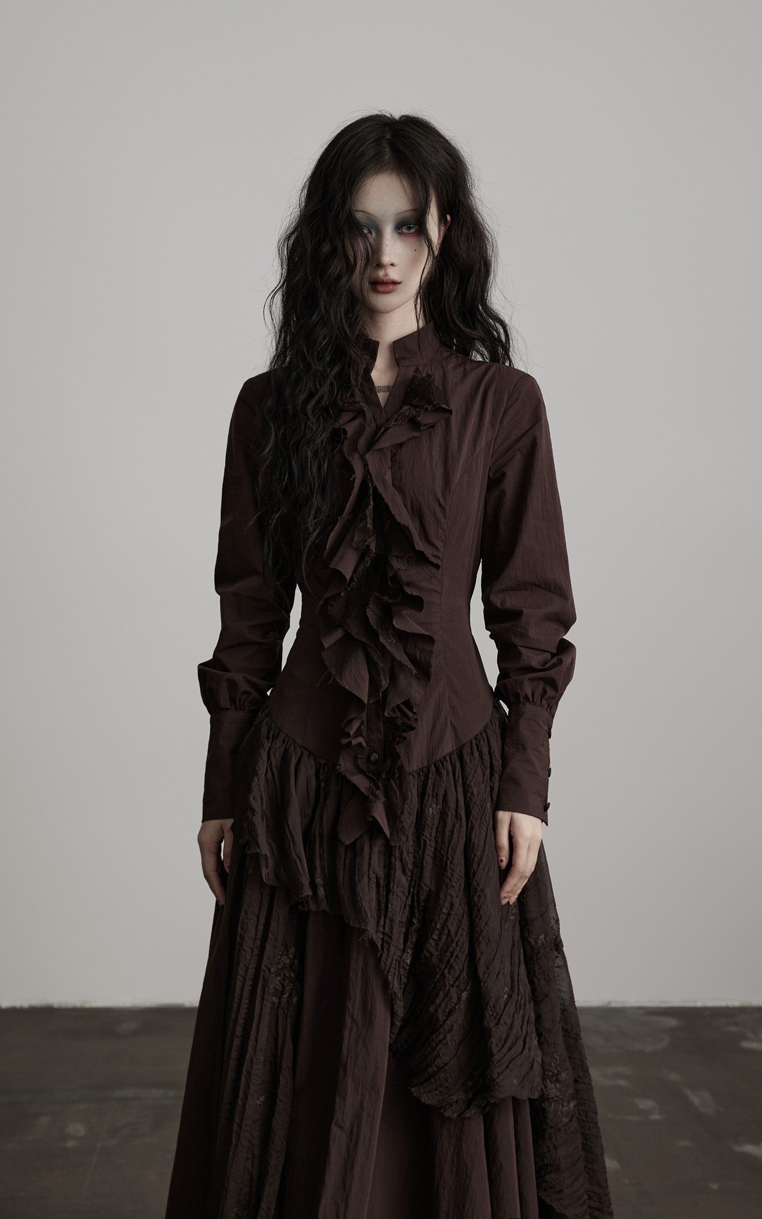 <tc>INDULGE</tc> Strukturiertes Kleid mit Raffung