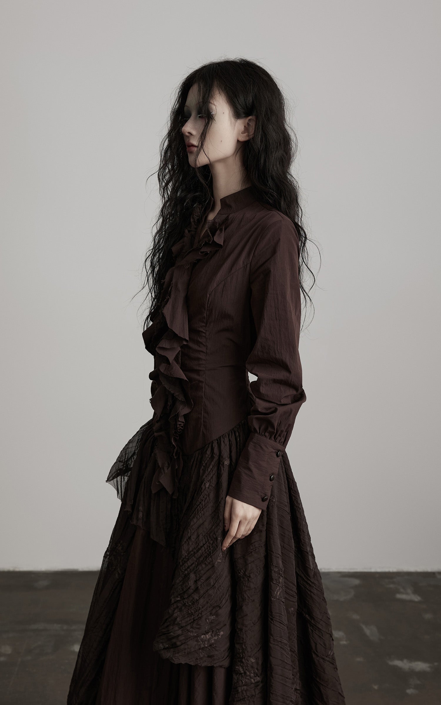 <tc>INDULGE</tc> Strukturiertes Kleid mit Raffung