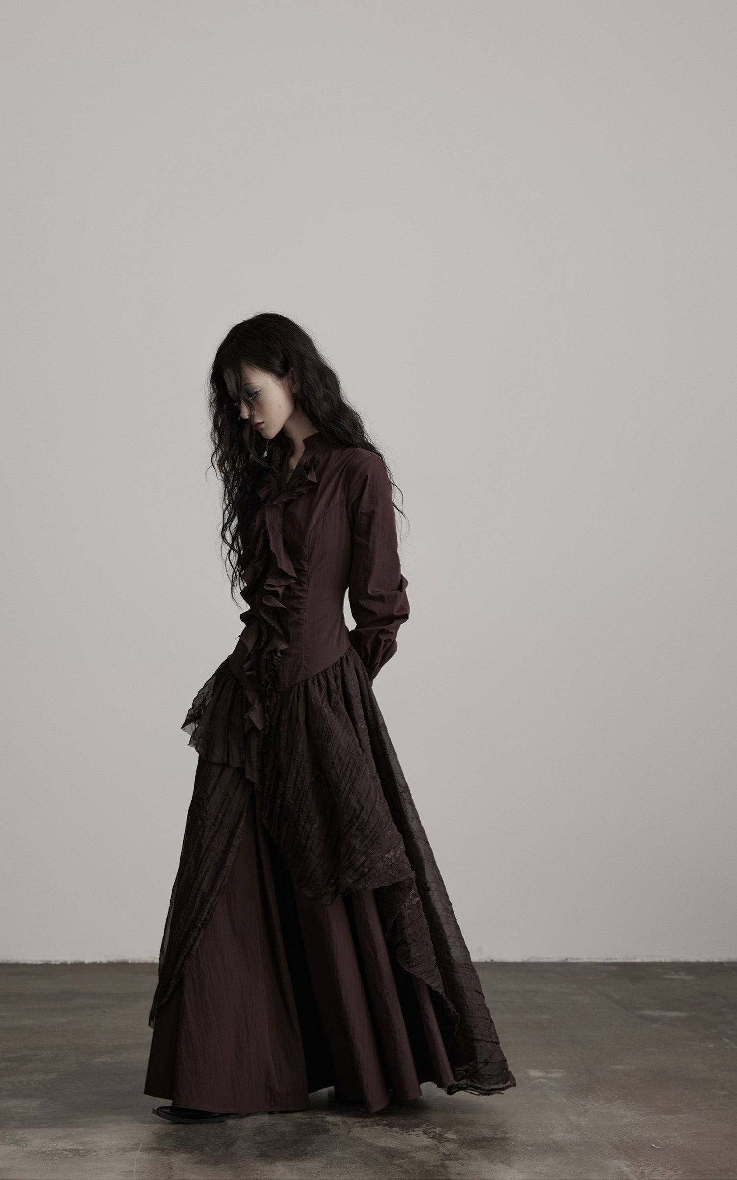 <tc>INDULGE</tc> Strukturiertes Kleid mit Raffung