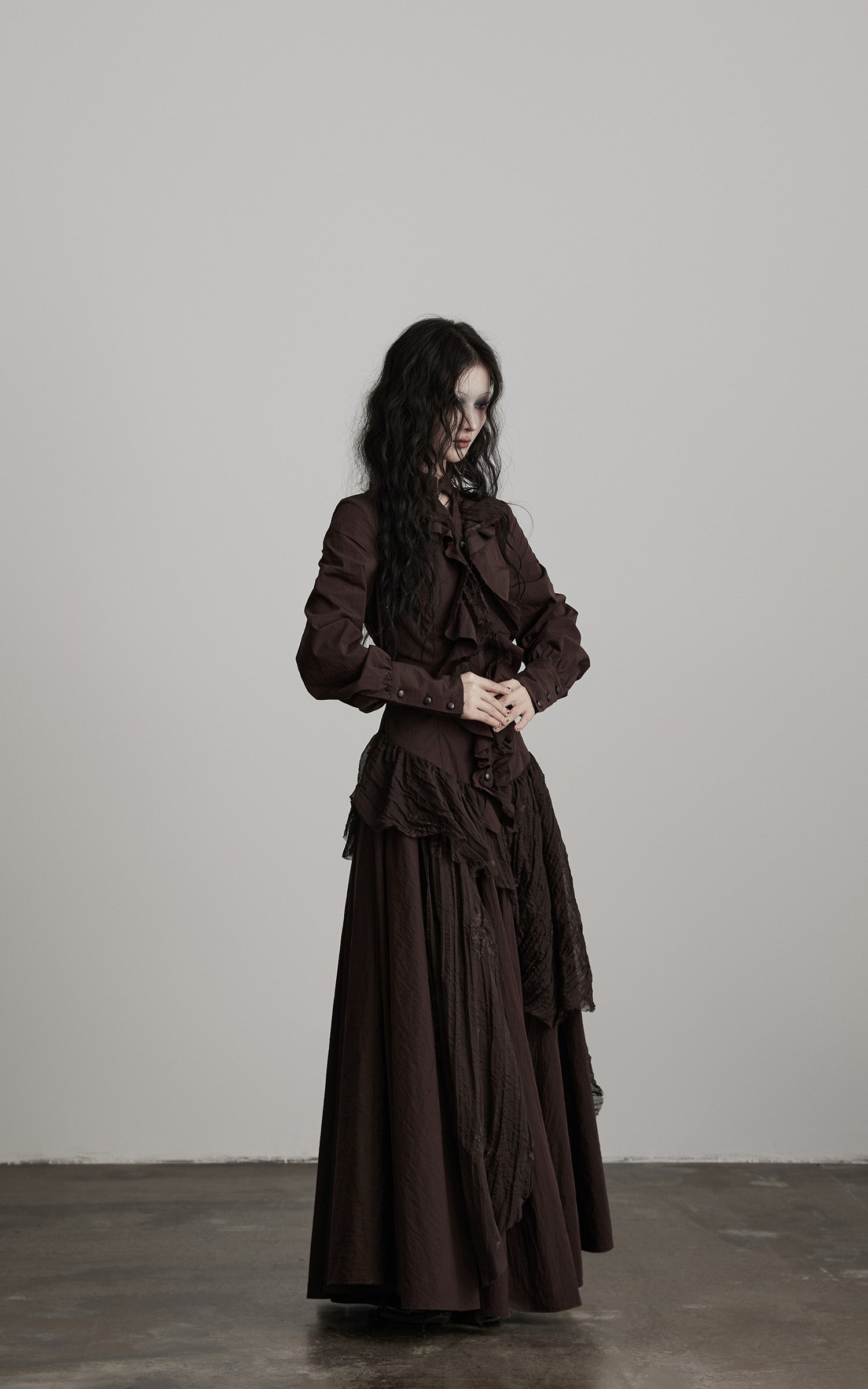 <tc>INDULGE</tc> Strukturiertes Kleid mit Raffung