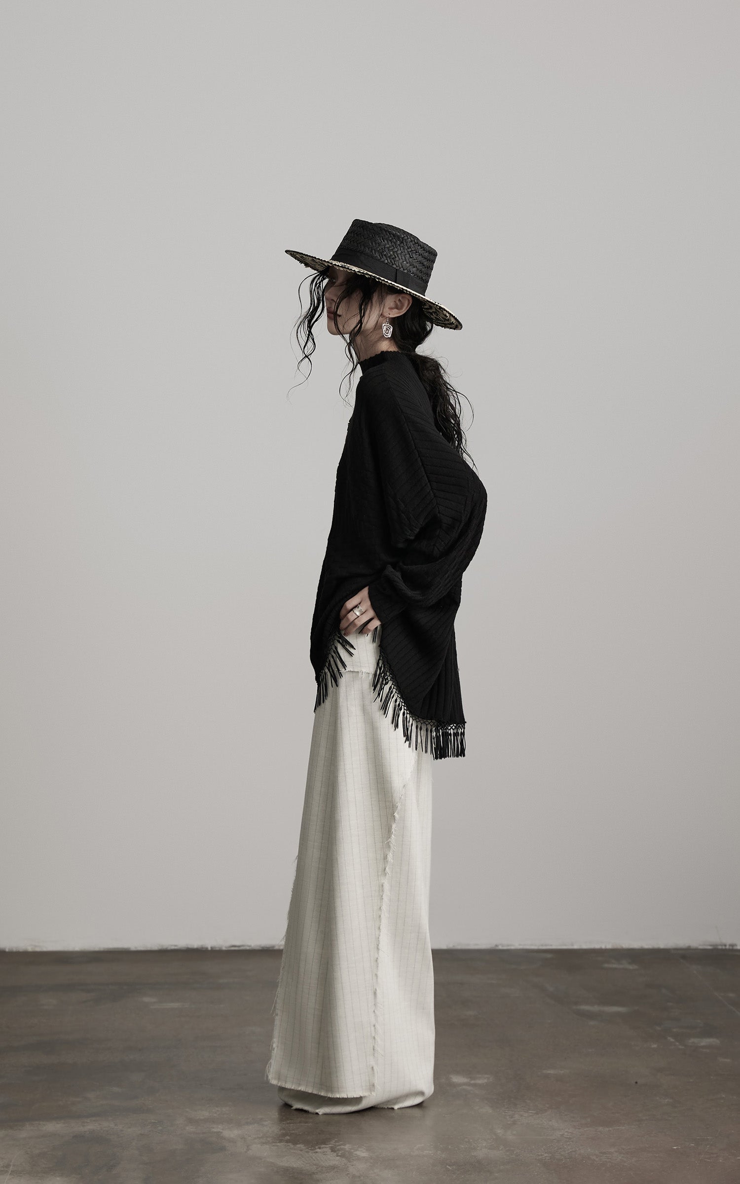 <tc>INDULGE</tc> Jupe-pantalon large à couches déstructurées