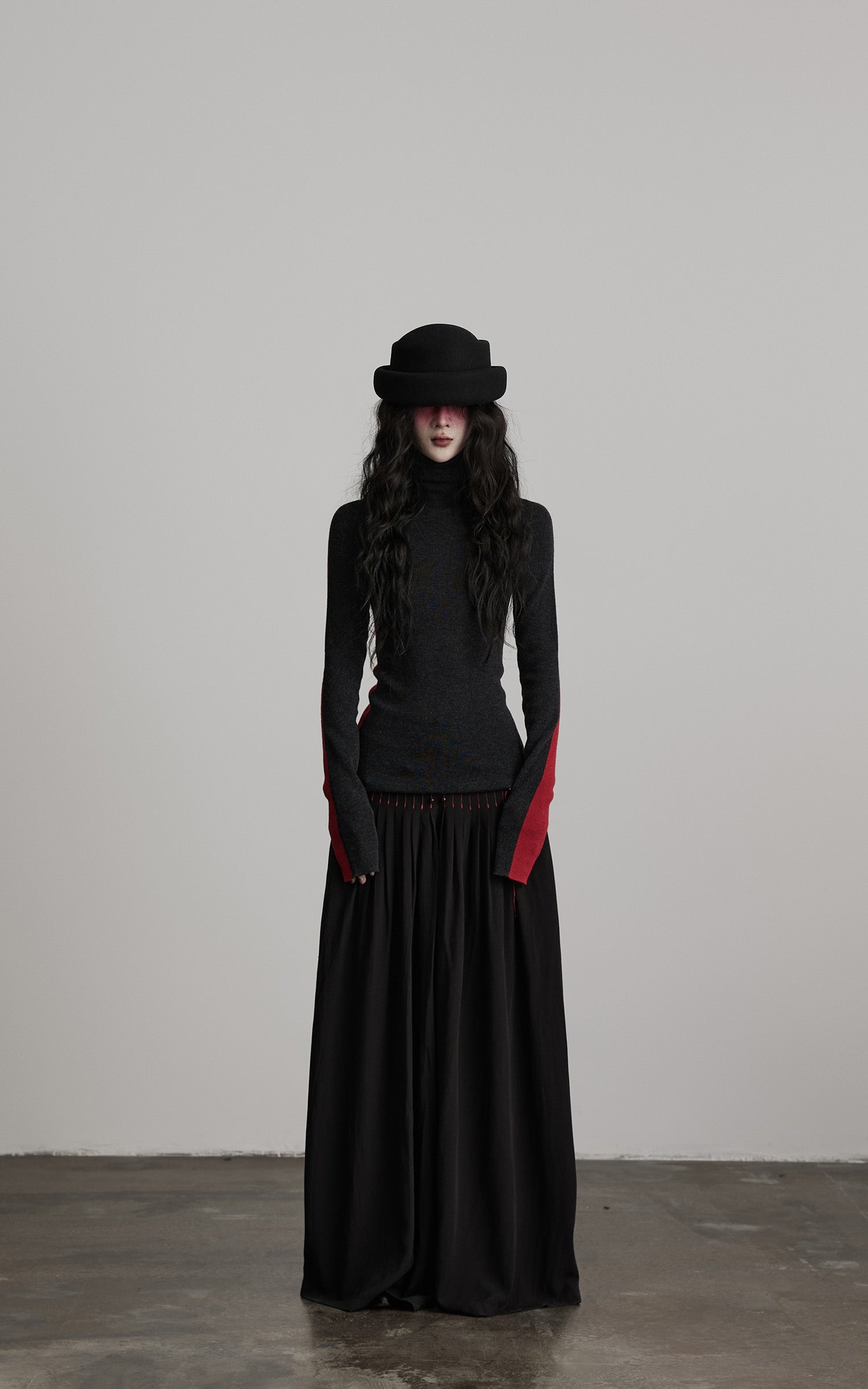 INDULGE Contrast Panel Knit Top