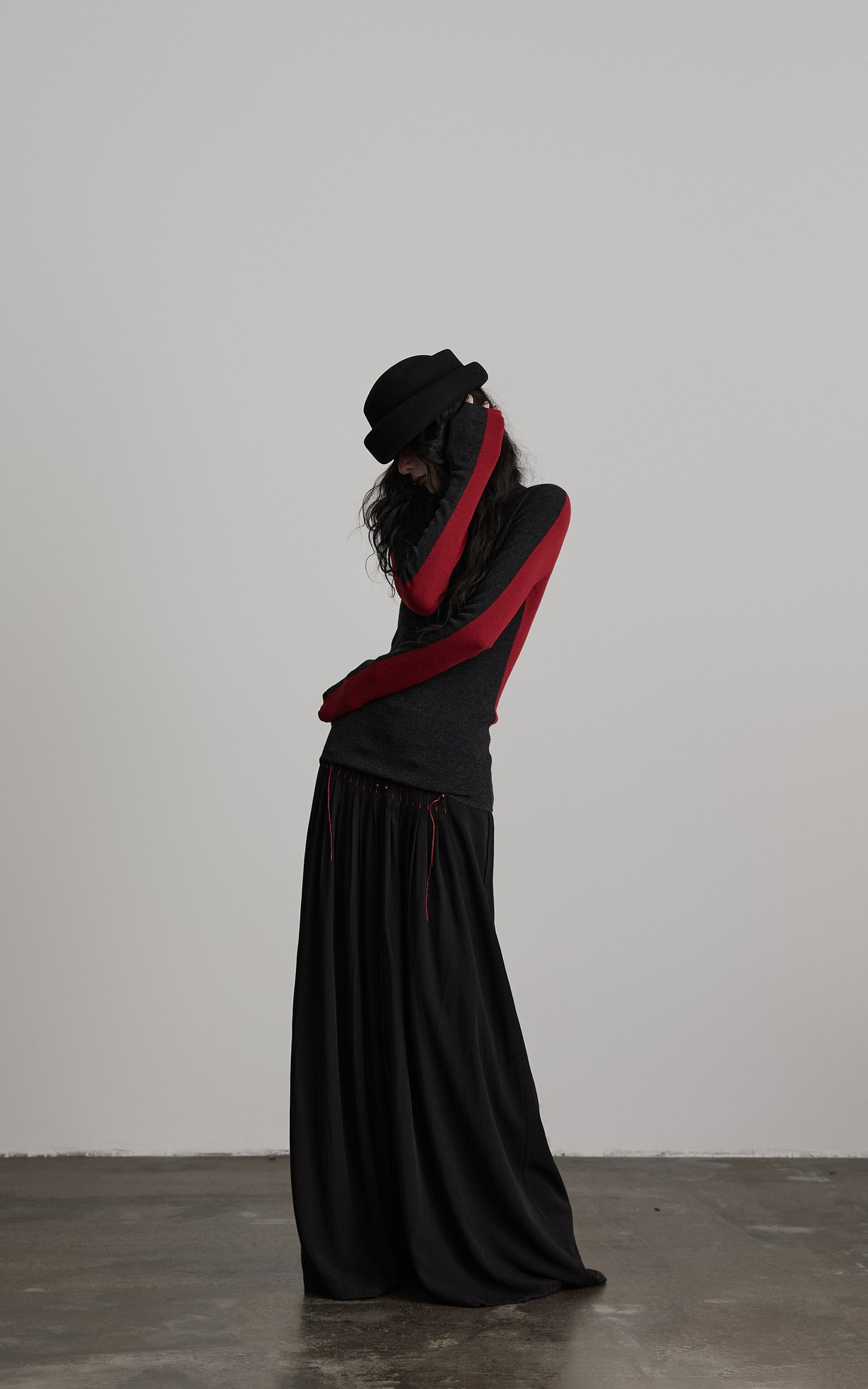 INDULGE Contrast Panel Knit Top