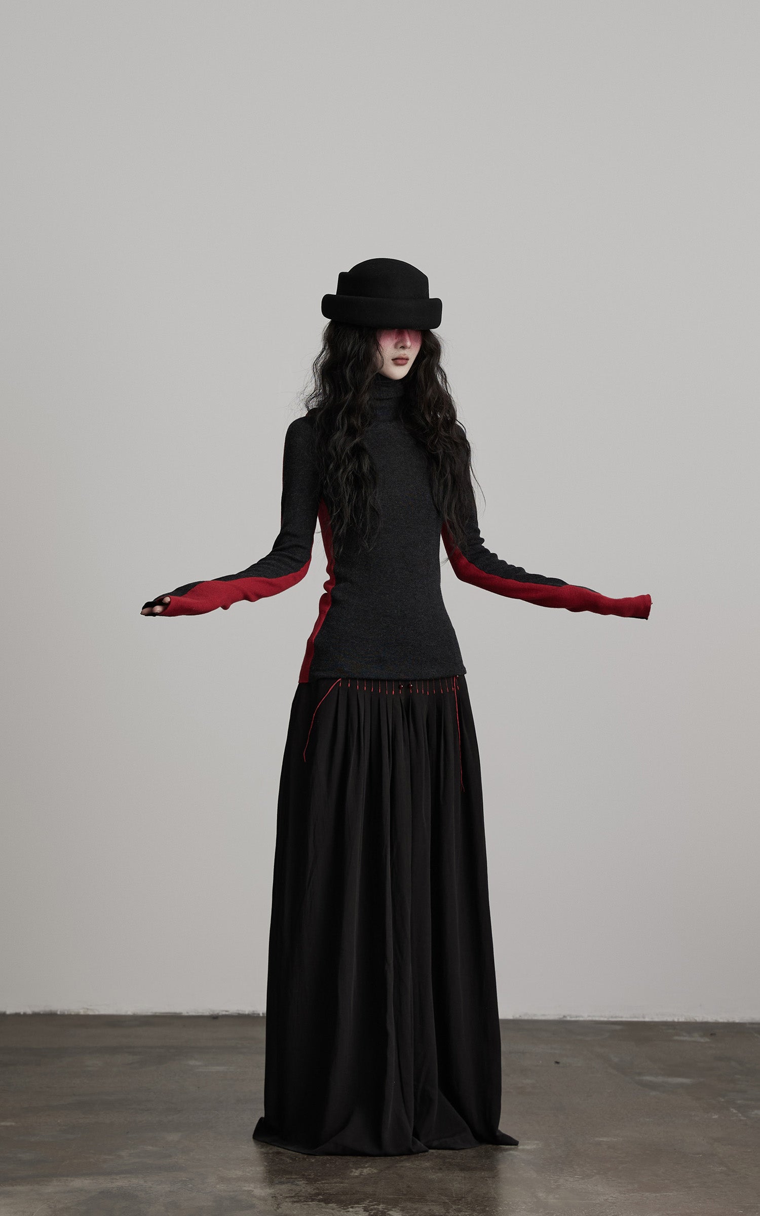 INDULGE Contrast Panel Knit Top