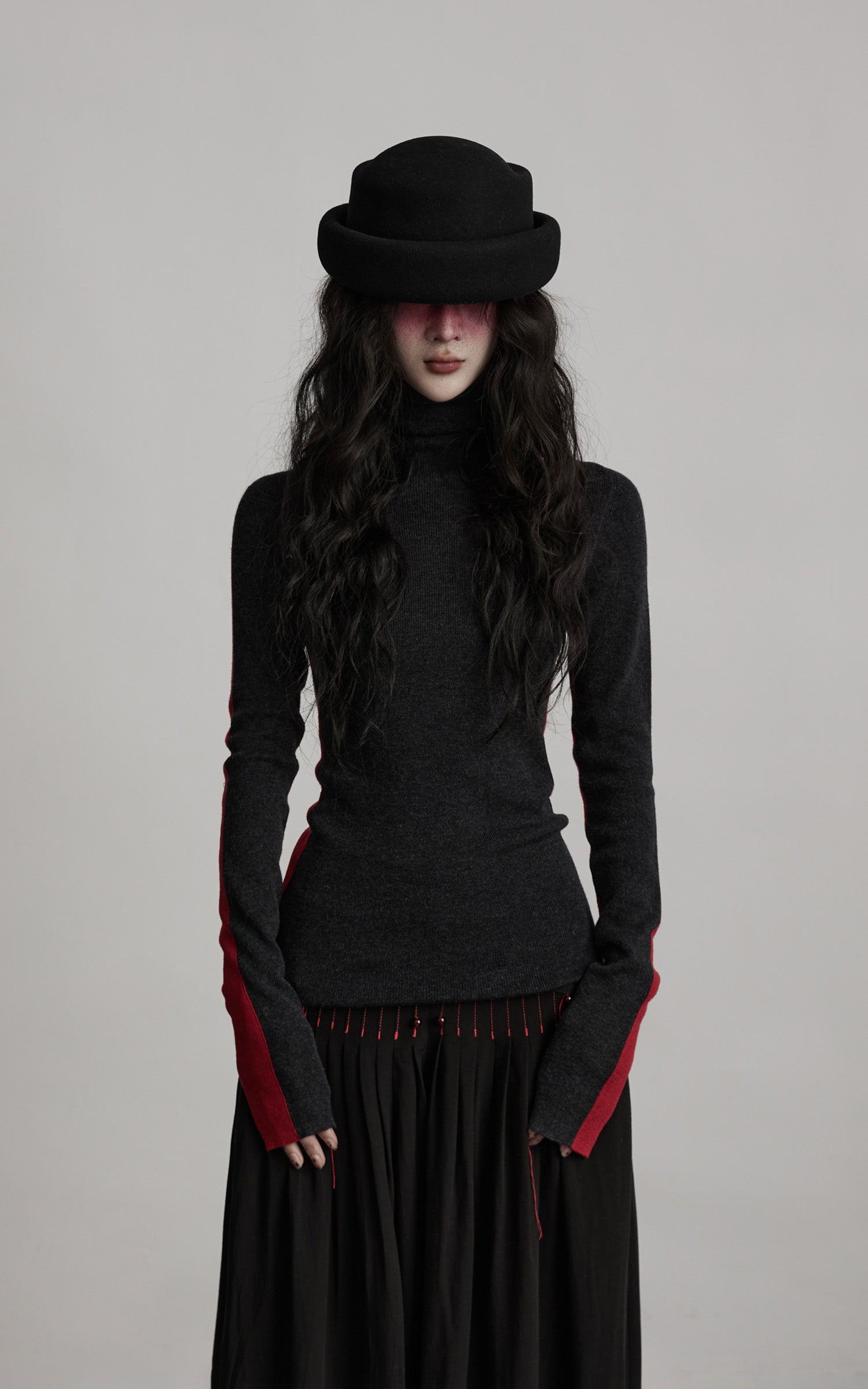 INDULGE Contrast Panel Knit Top