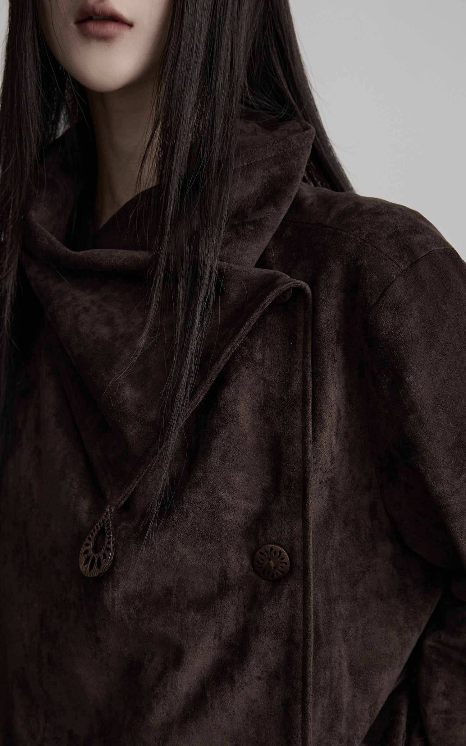 <tc>INDULGE</tc> Asymmetrische Jacke mit Fransensaum und Struktur