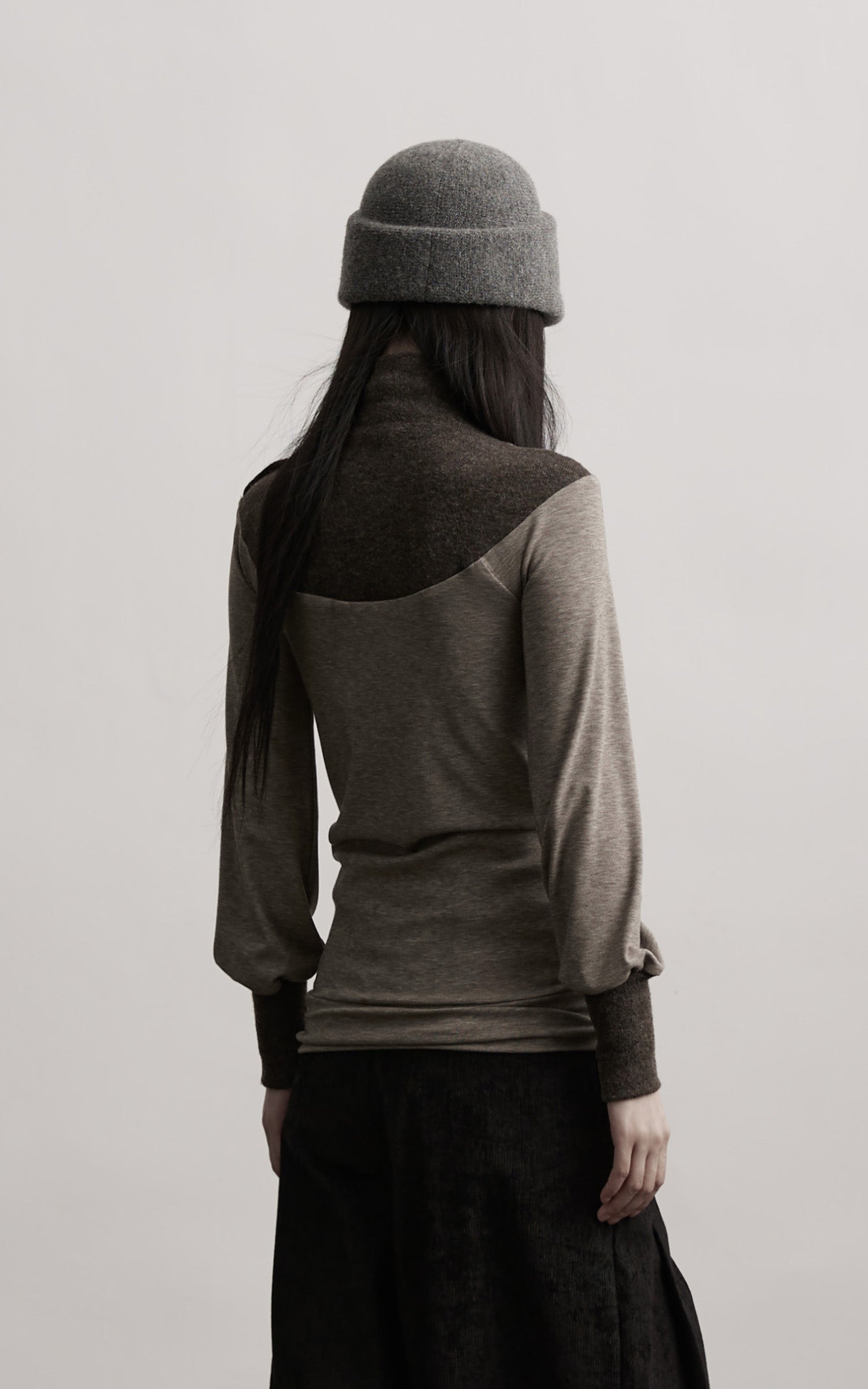 <tc>INDULGE</tc> Haut à manches longues structuré à panneaux contrastés