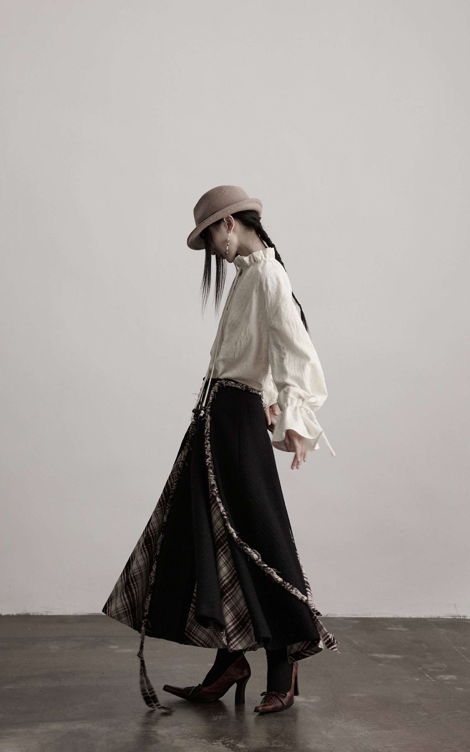 INDULGE Textured Gathered Sleeve Blouse