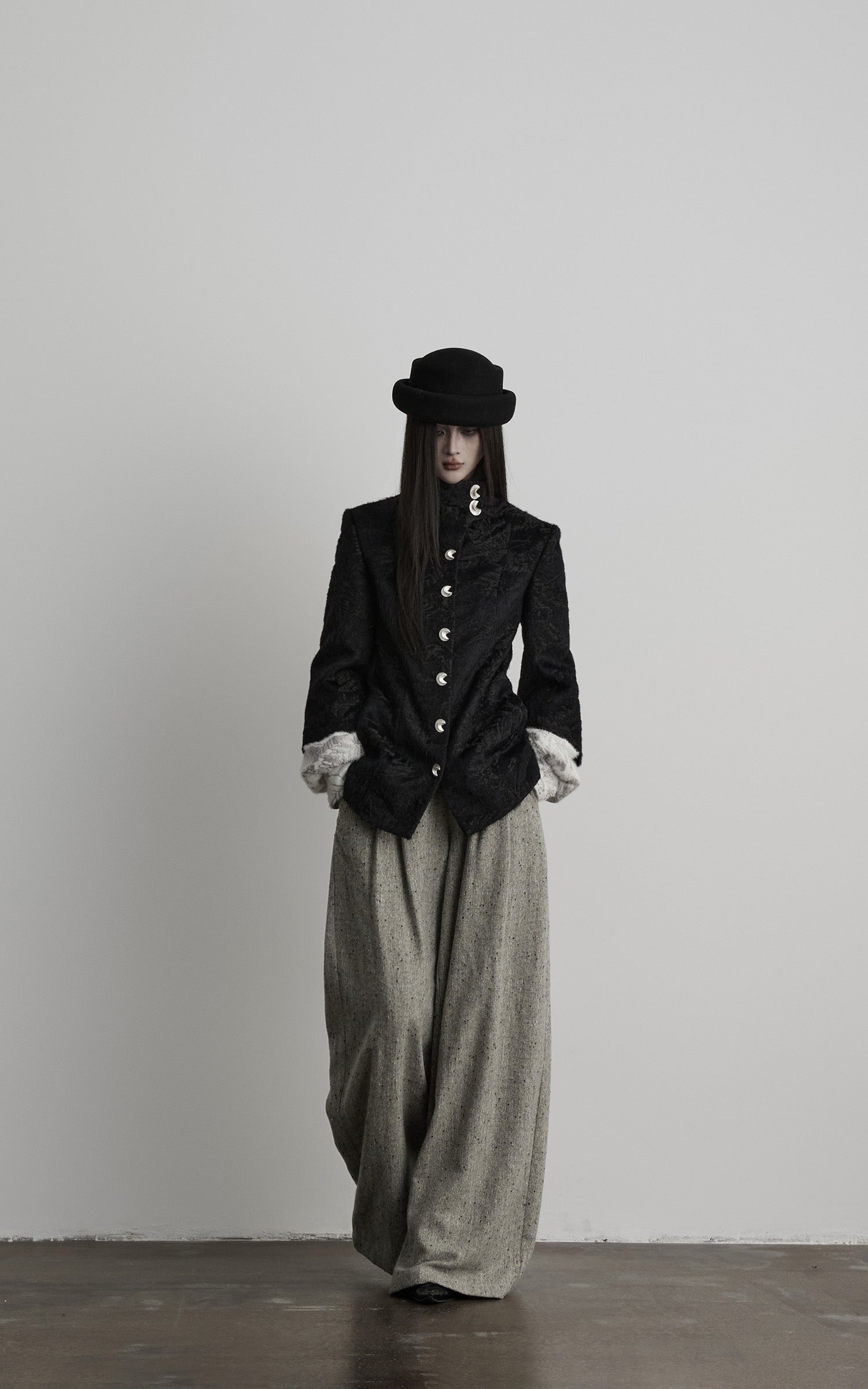 <tc>INDULGE</tc> Pantalon large plissé