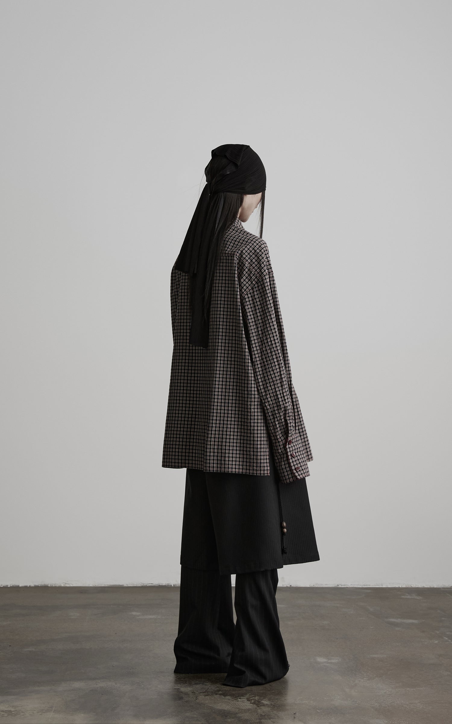 INDULGE Checked Rose Detail Loose Shirt