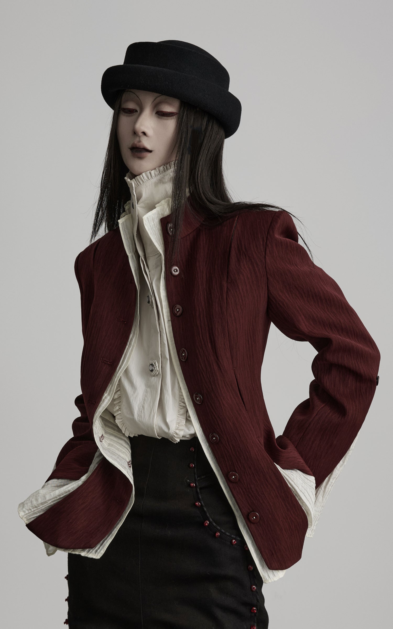 <tc>DOINDULGE</tc> Veste structurée à col montant