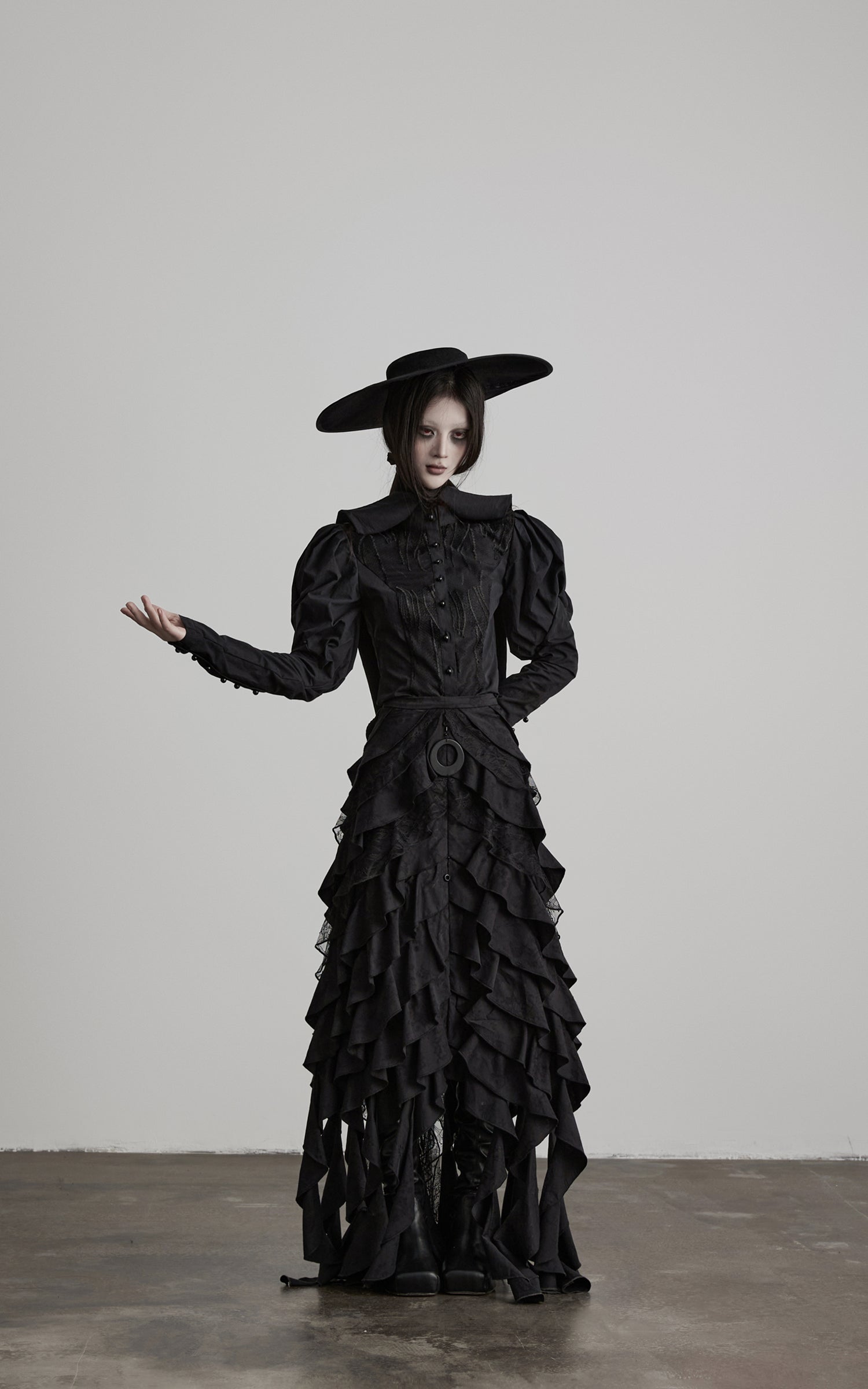 DOINDULGE Gothic Structured Panel Shirt