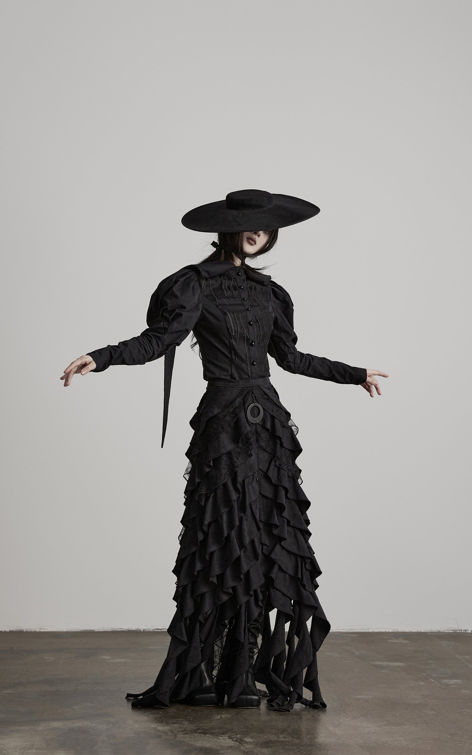 DOINDULGE Gothic Structured Panel Shirt
