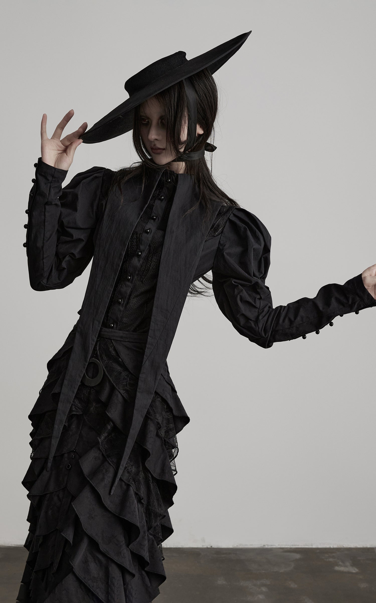 DOINDULGE Gothic Structured Panel Shirt