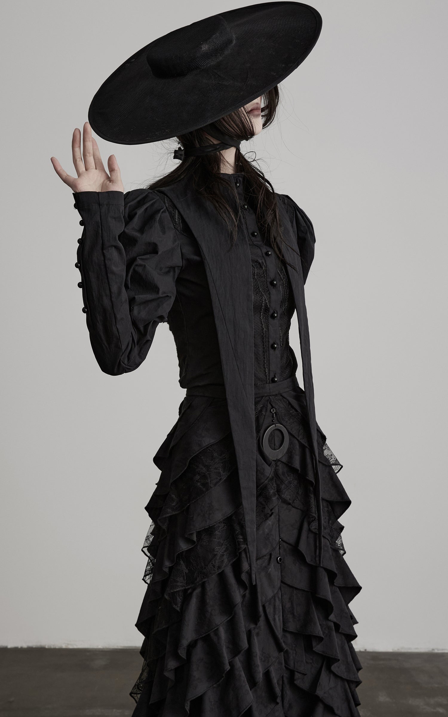 DOINDULGE Gothic Structured Panel Shirt