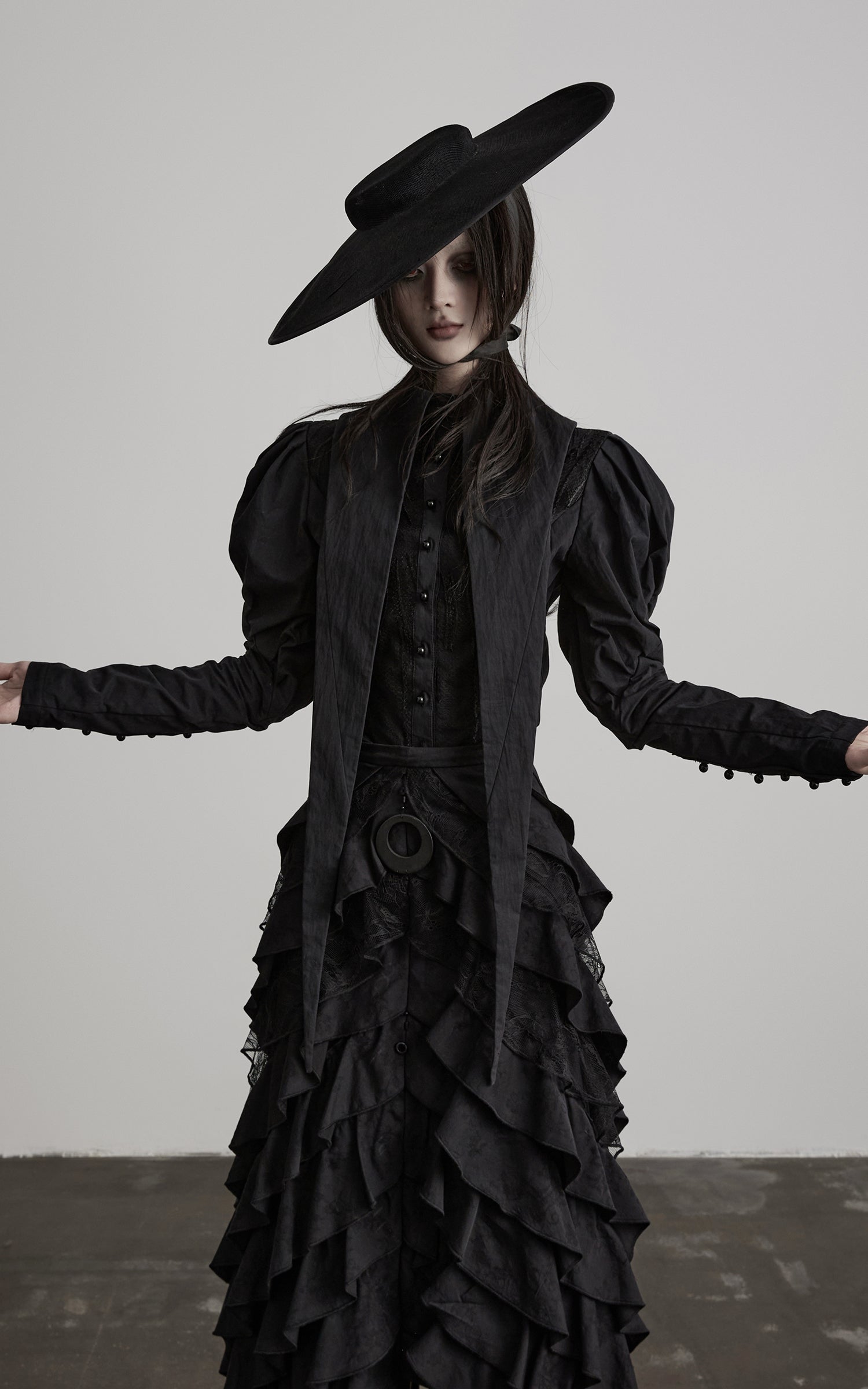 DOINDULGE Gothic Structured Panel Shirt
