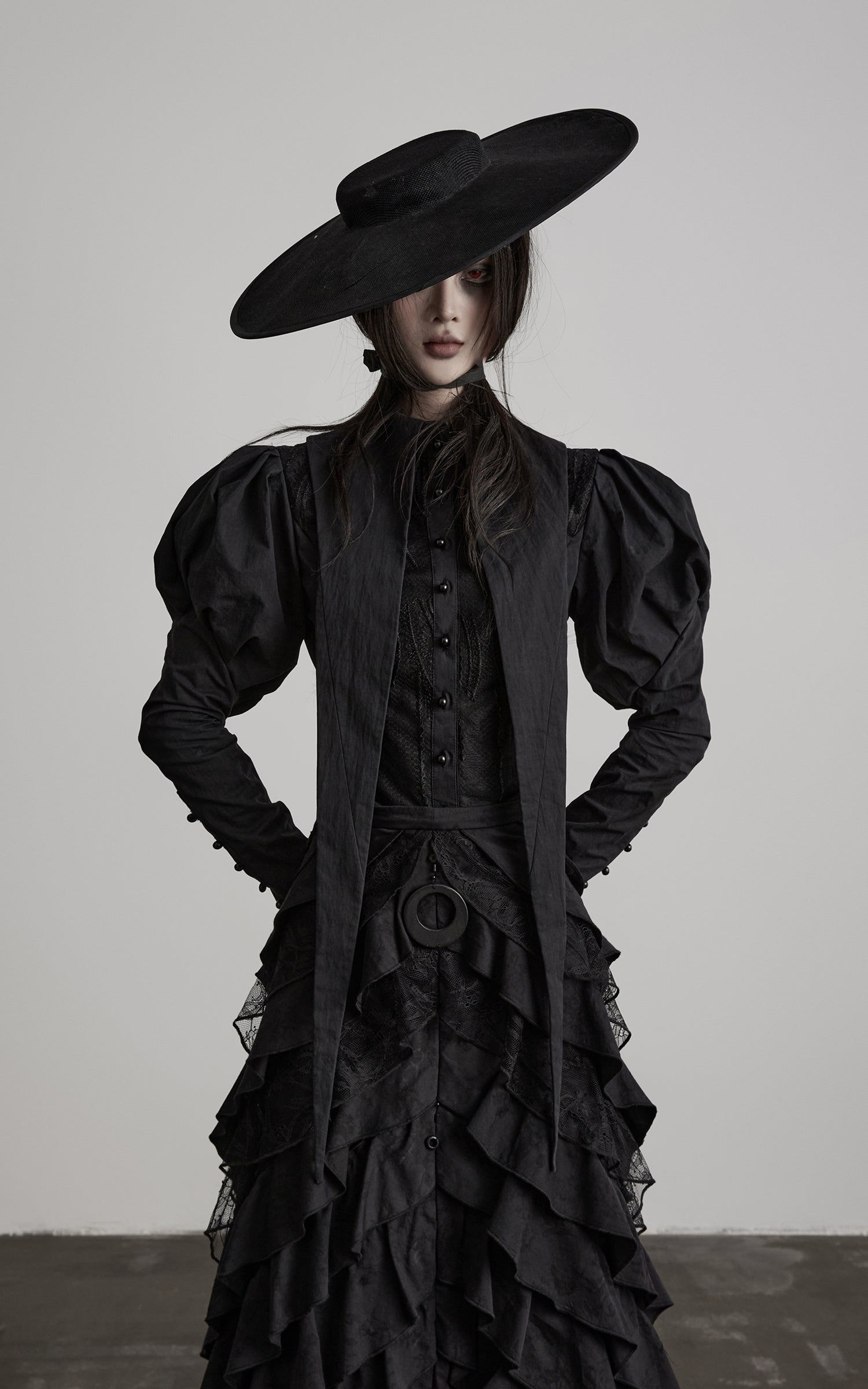 DOINDULGE Gothic Structured Panel Shirt