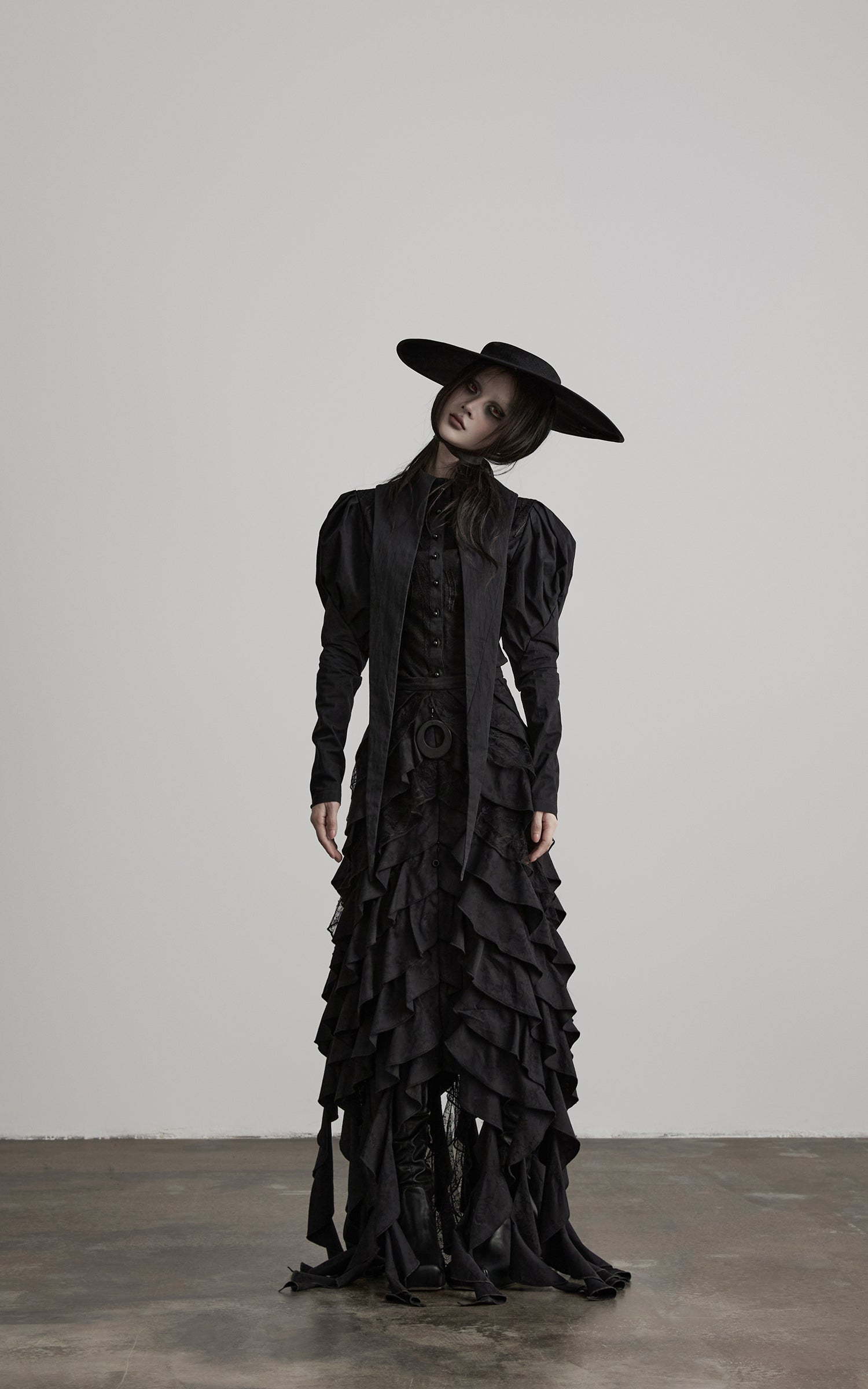 DOINDULGE Gothic Structured Panel Shirt