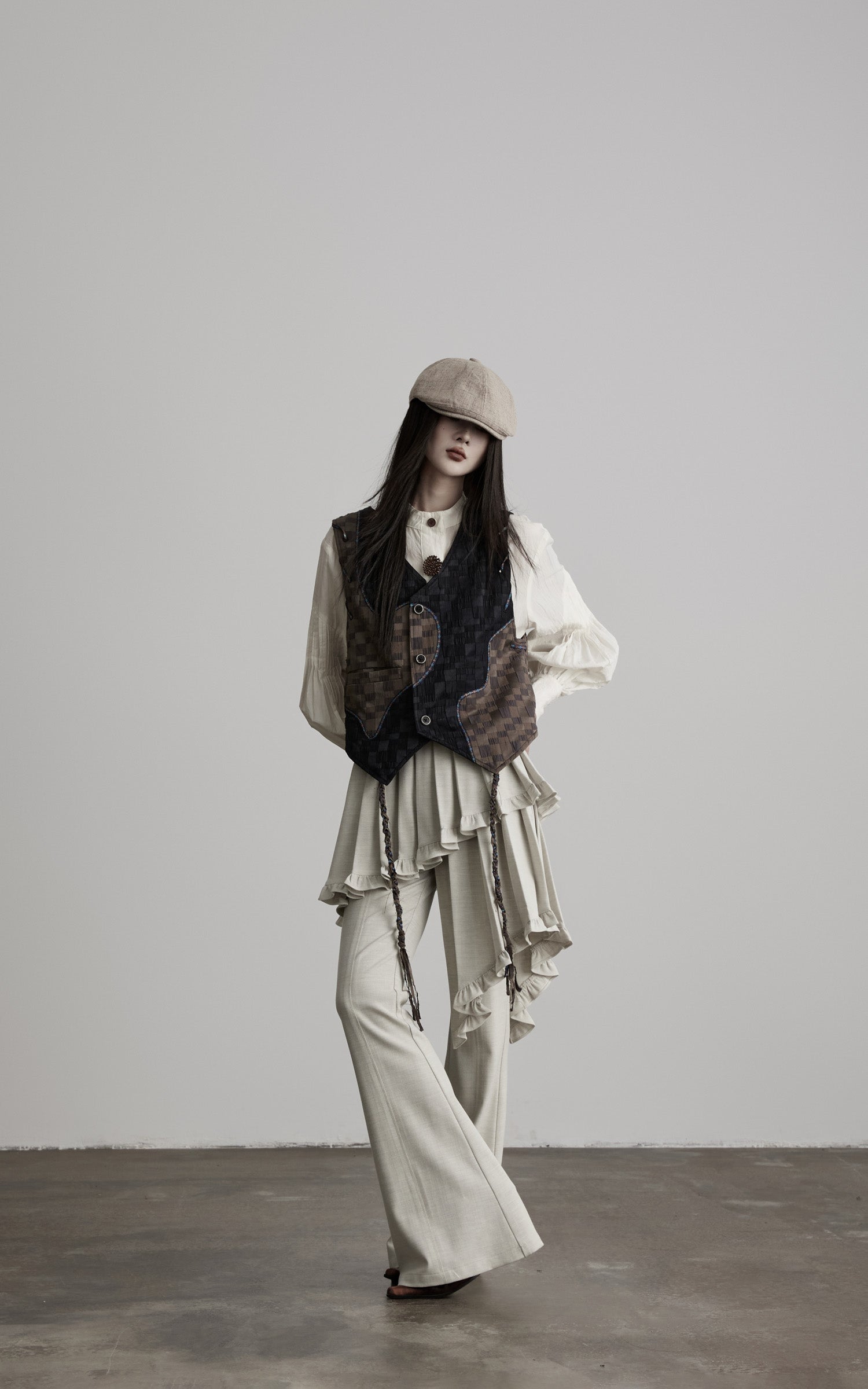 <tc>DOINDULGE</tc> Lagenweise plissierte, ausgestellte Hosen