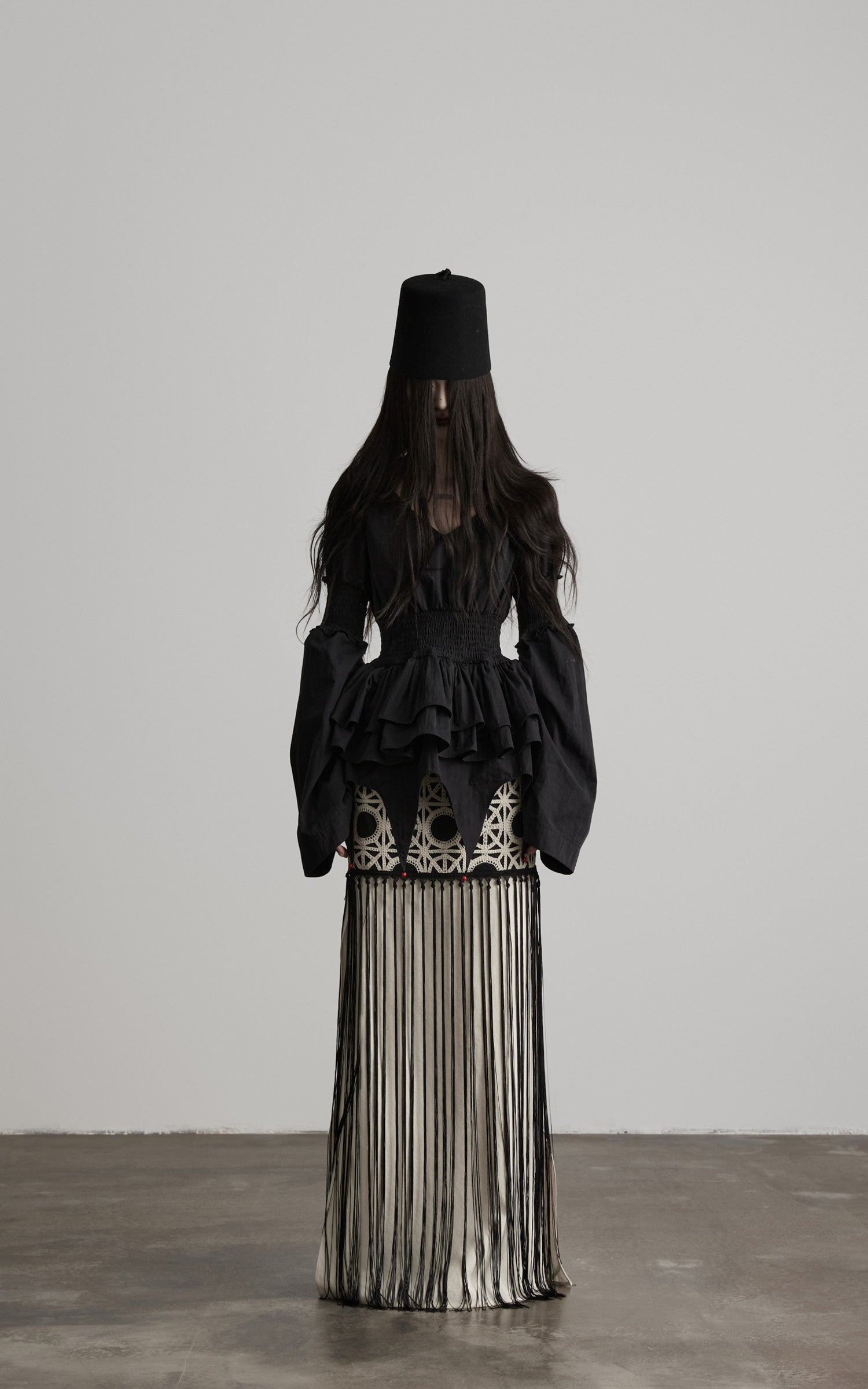 <tc>DOINDULGE</tc> Lagenbluse mit Rüschen und strukturierter Taille