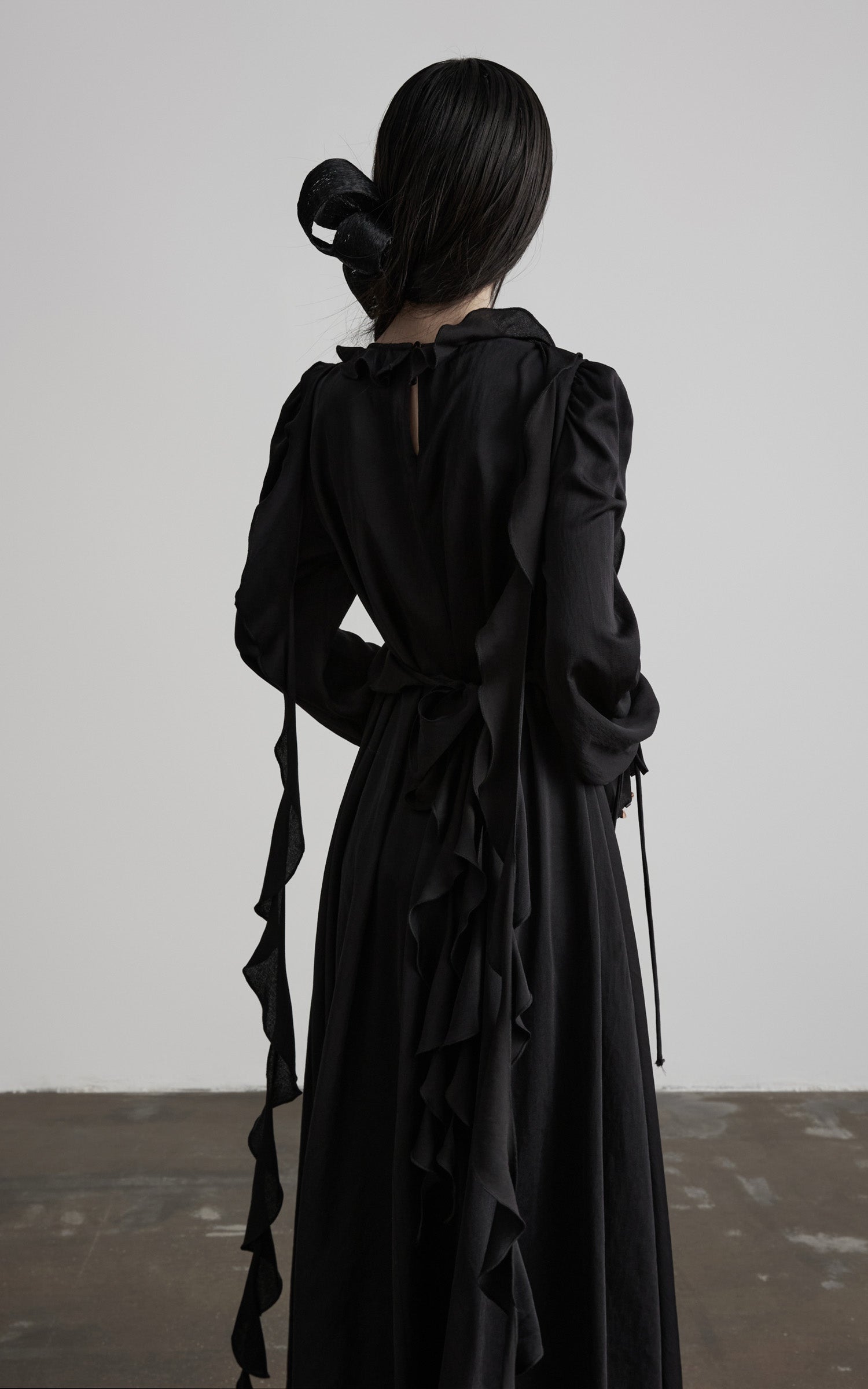 DOINDULGE Smocked Panel Ritual Long Dress