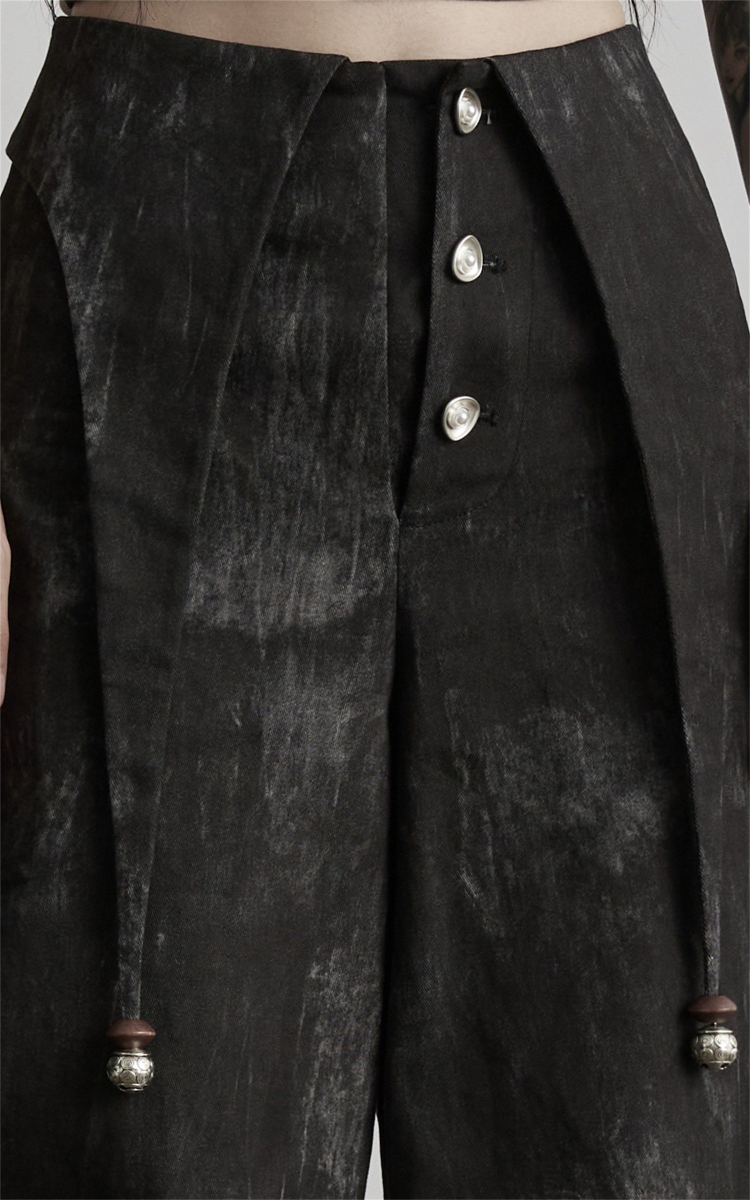 DOINDULGE Distressed Wide Leg Pants