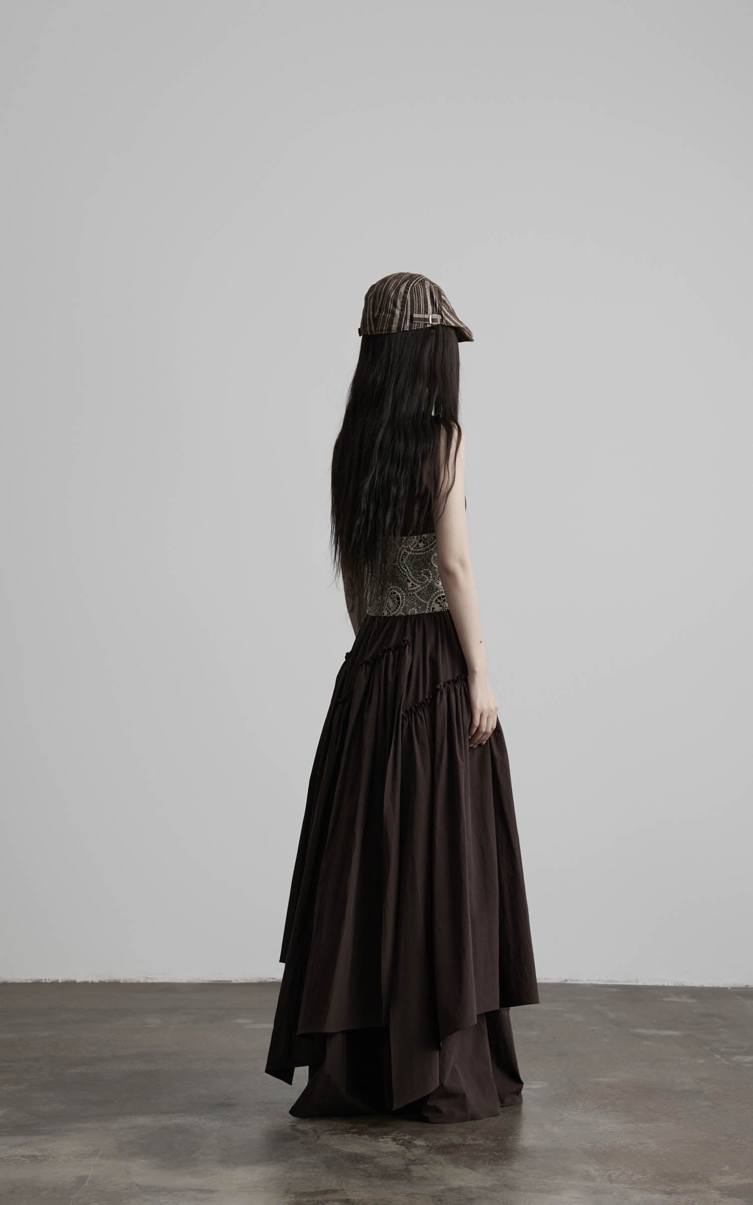 DOINDULGE Lace Waist Maxi Dress