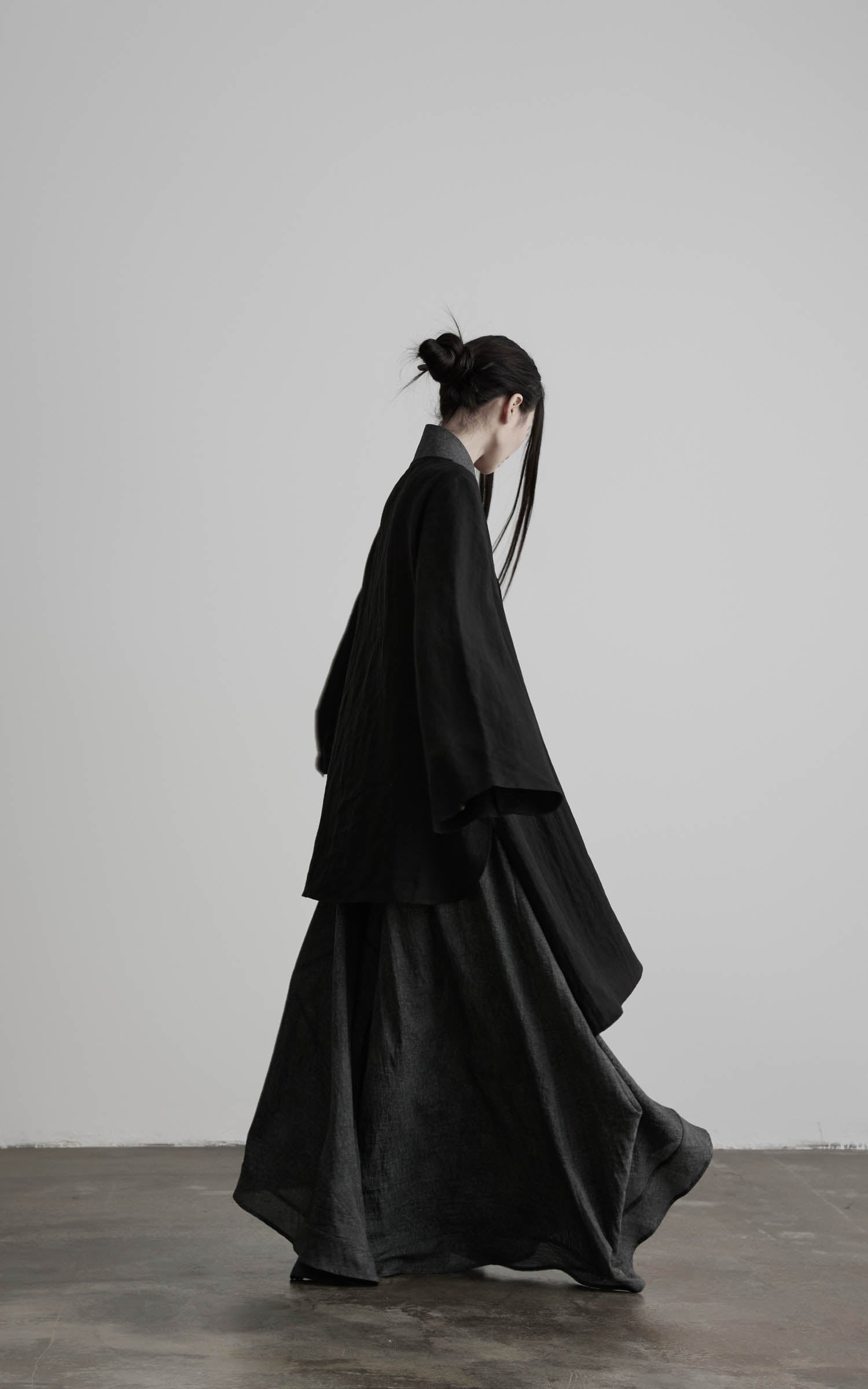 DOINDULGE Draped Shawl Collar Maxi Dress