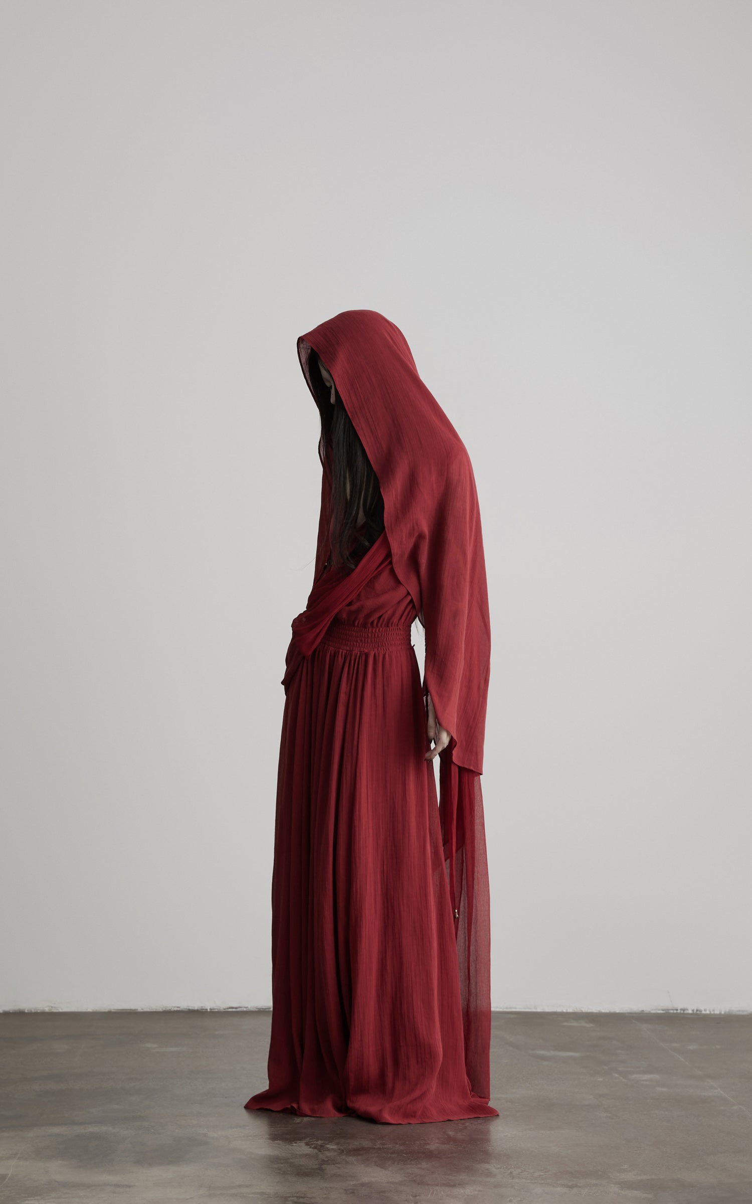 DOINDULGE Scarf Tie Cinched Cami Maxi Dress