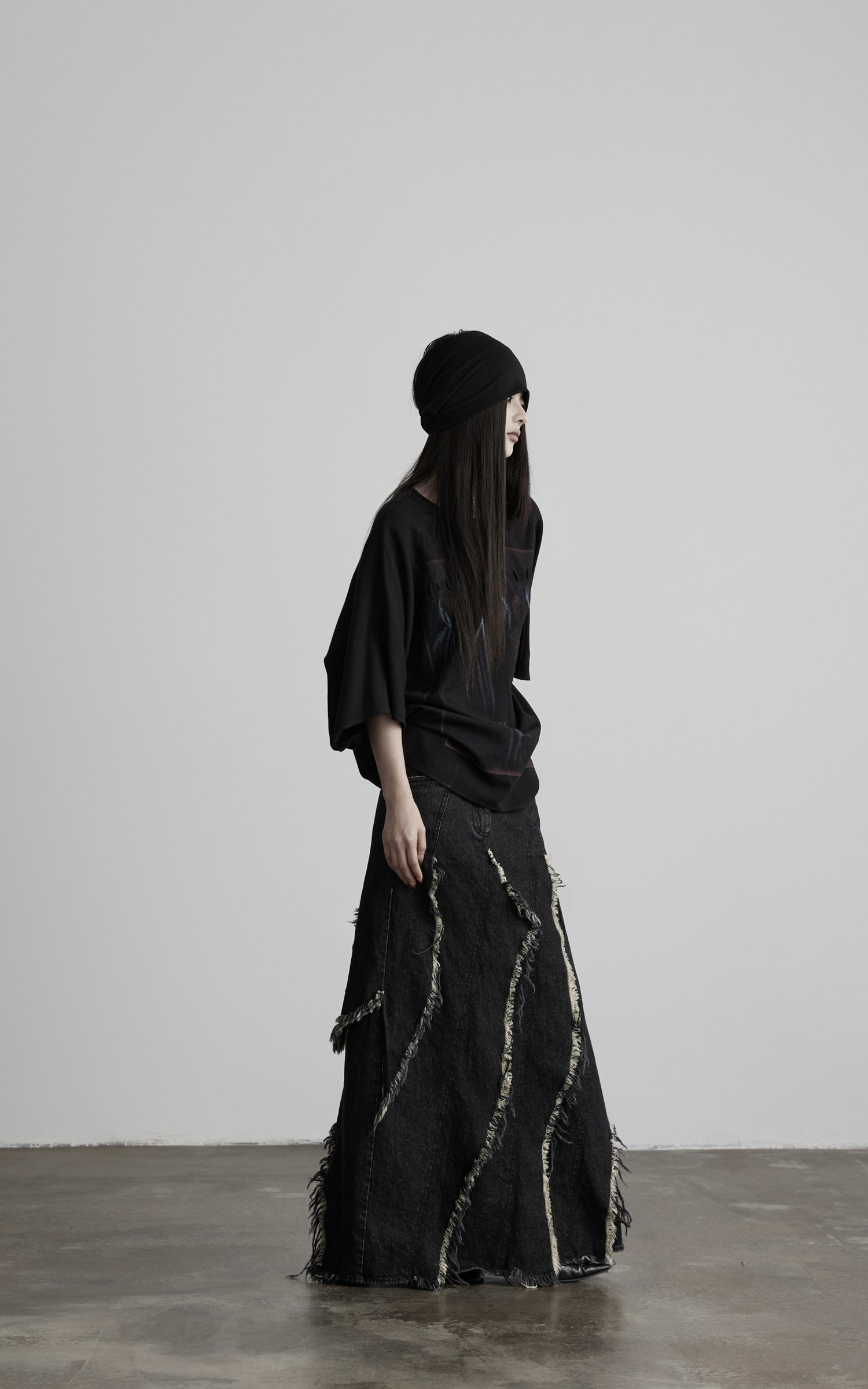 DOINDULGE Oversized Graphic Batwing Sleeve T-Shirt