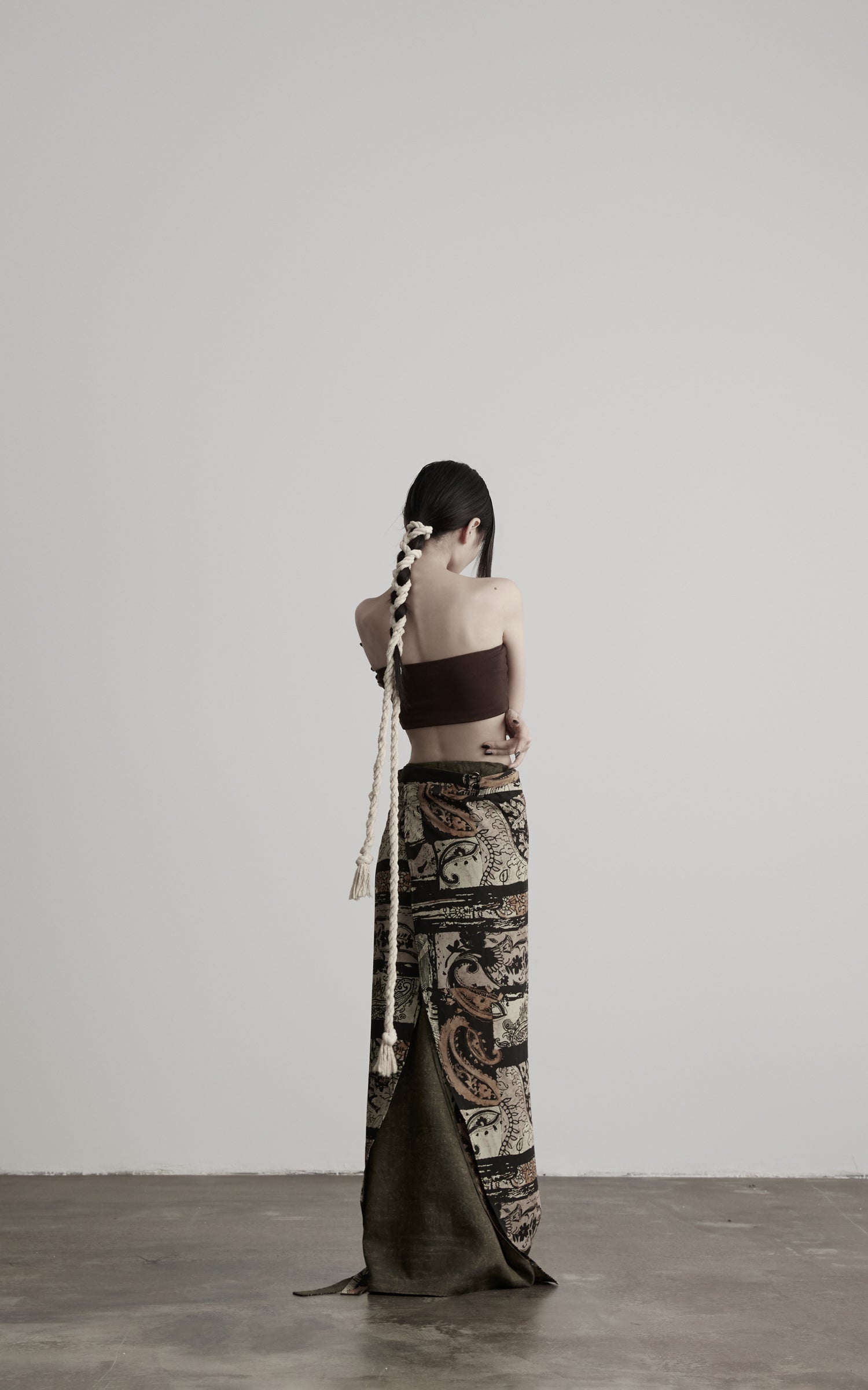 DOINDULGE Convertible Multi-Way Wrap Printed Maxi Skirt