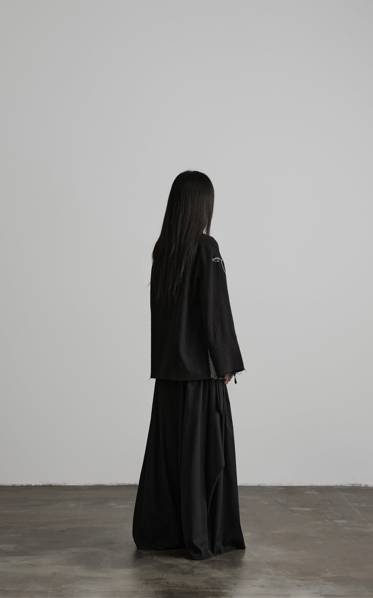 DOINDULGE Contrast Trim Patchwork Oversized Jacket
