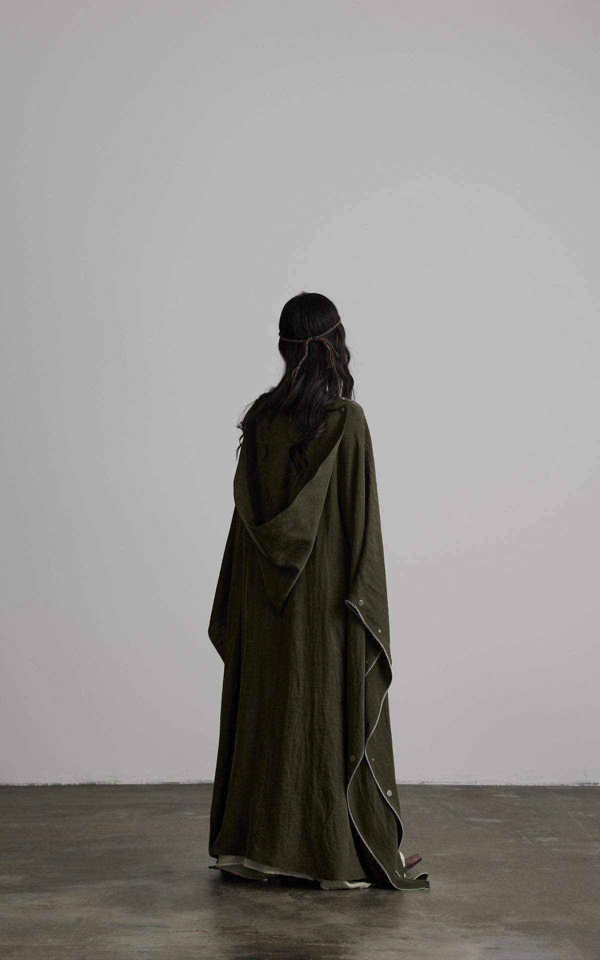 <tc>DOINDULGE</tc> Abnehmbare Kapuze Bestickter Oversize-Cape-Mantel