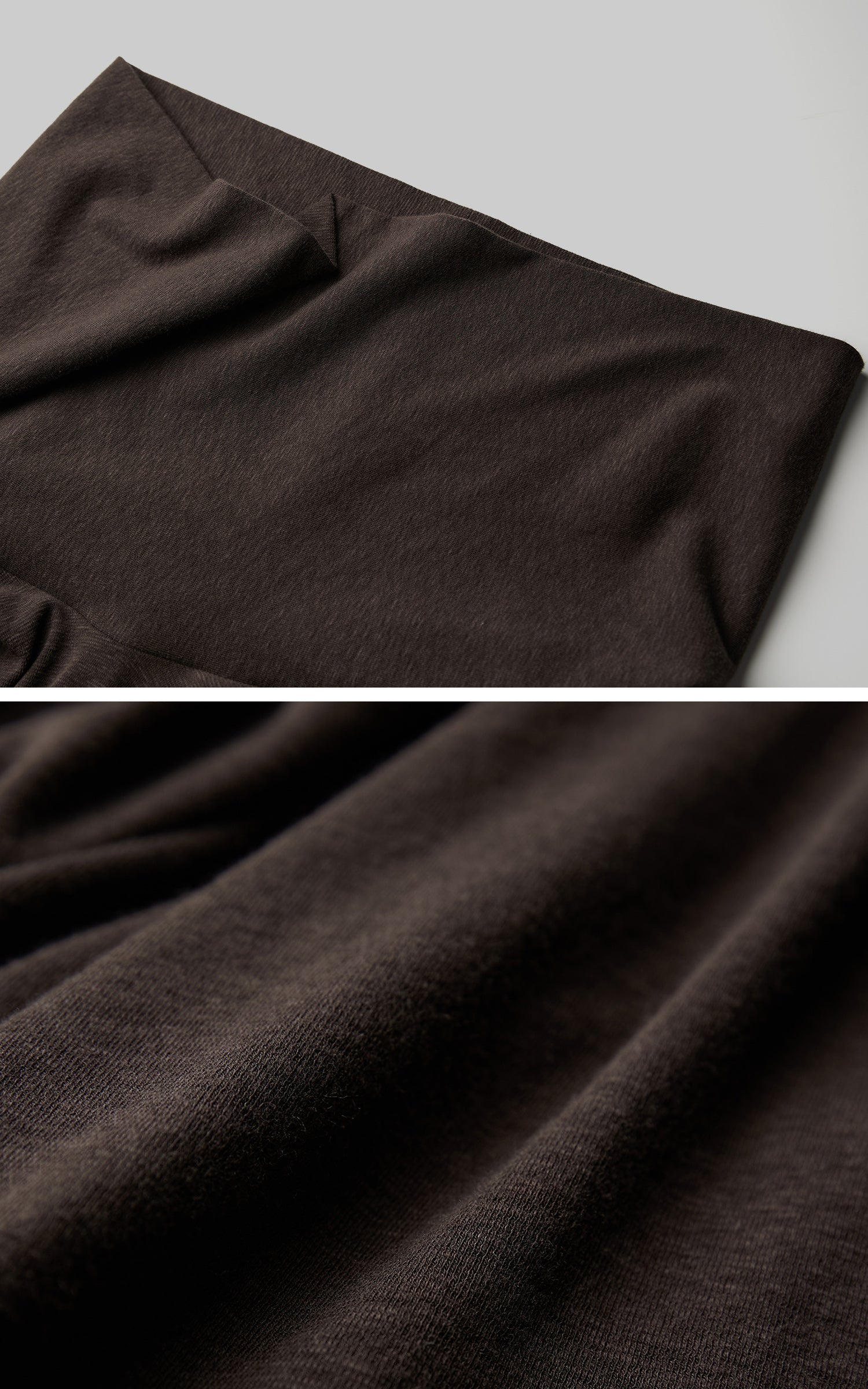 INDULGE Draped Knit Maxi Dress with Cowl Neck and Natural Button Detail