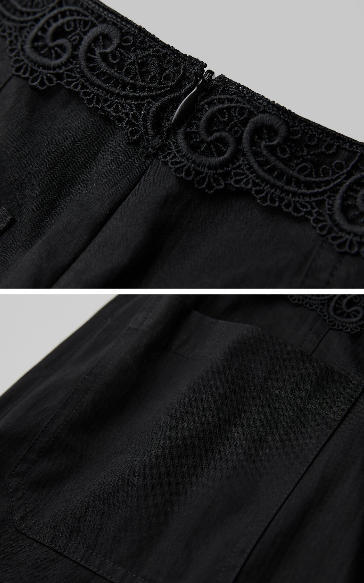 INDULGE Wide-Leg Wrap Pants with Knot Button and Beaded Tassel Detail