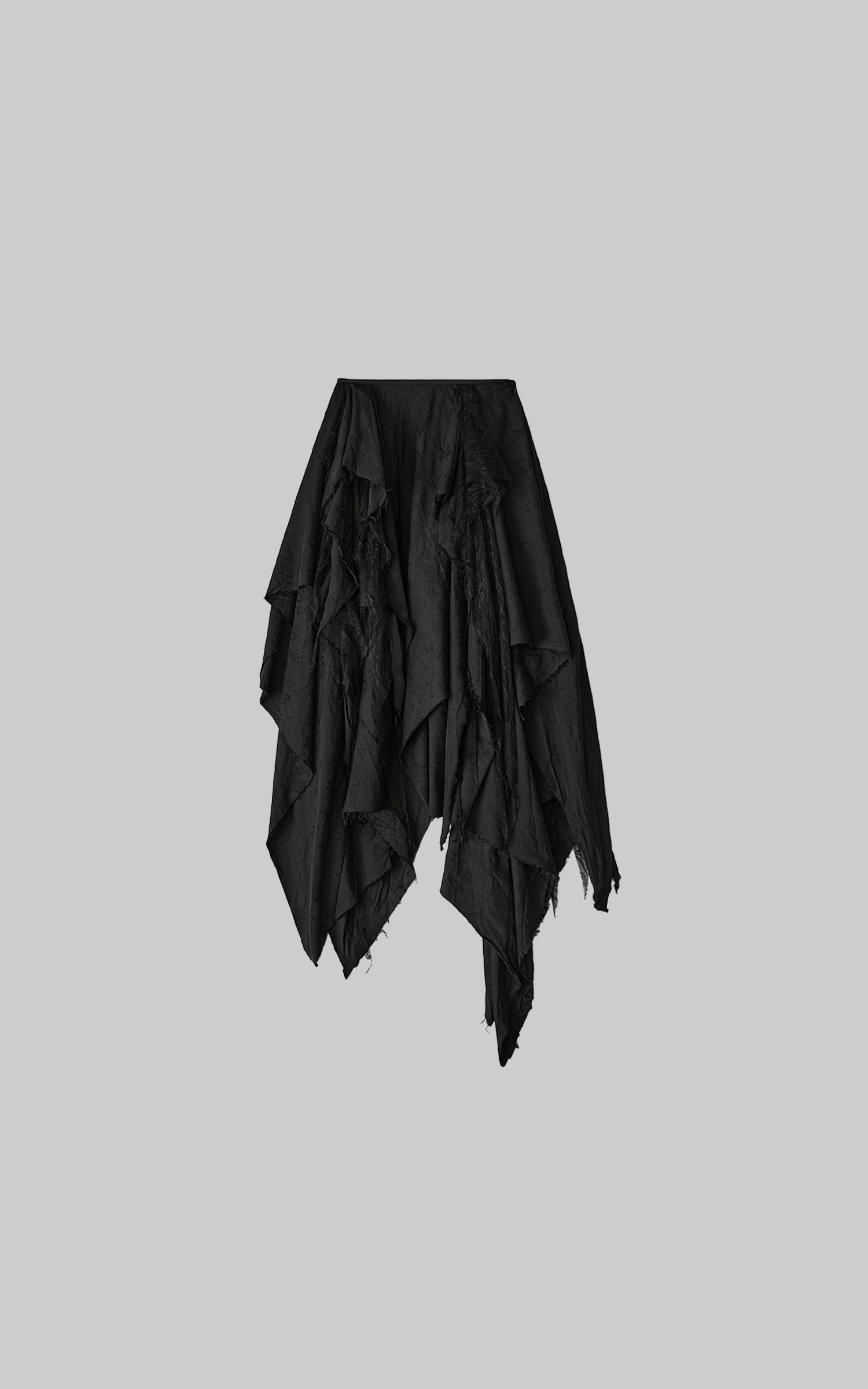 INDULGE Layered Asymmetric Jacquard Skirt