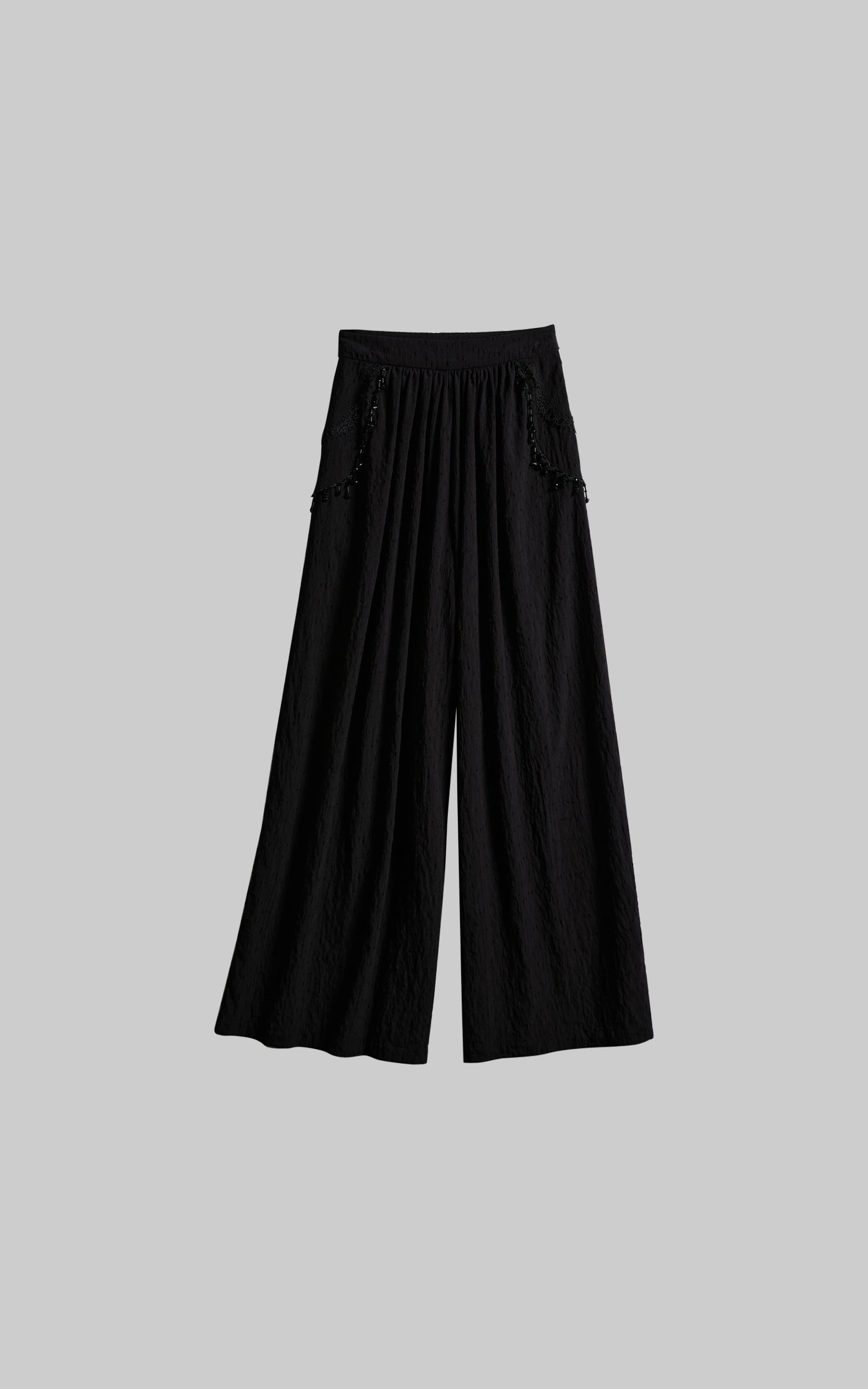 INDULGE Beaded Lace Wide Pants