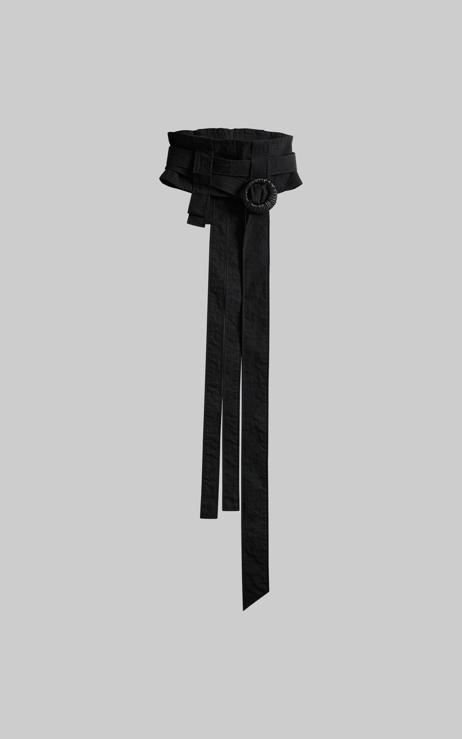 INDULGE Structured Strapless Bustier Belt with Oversized Ring Detail