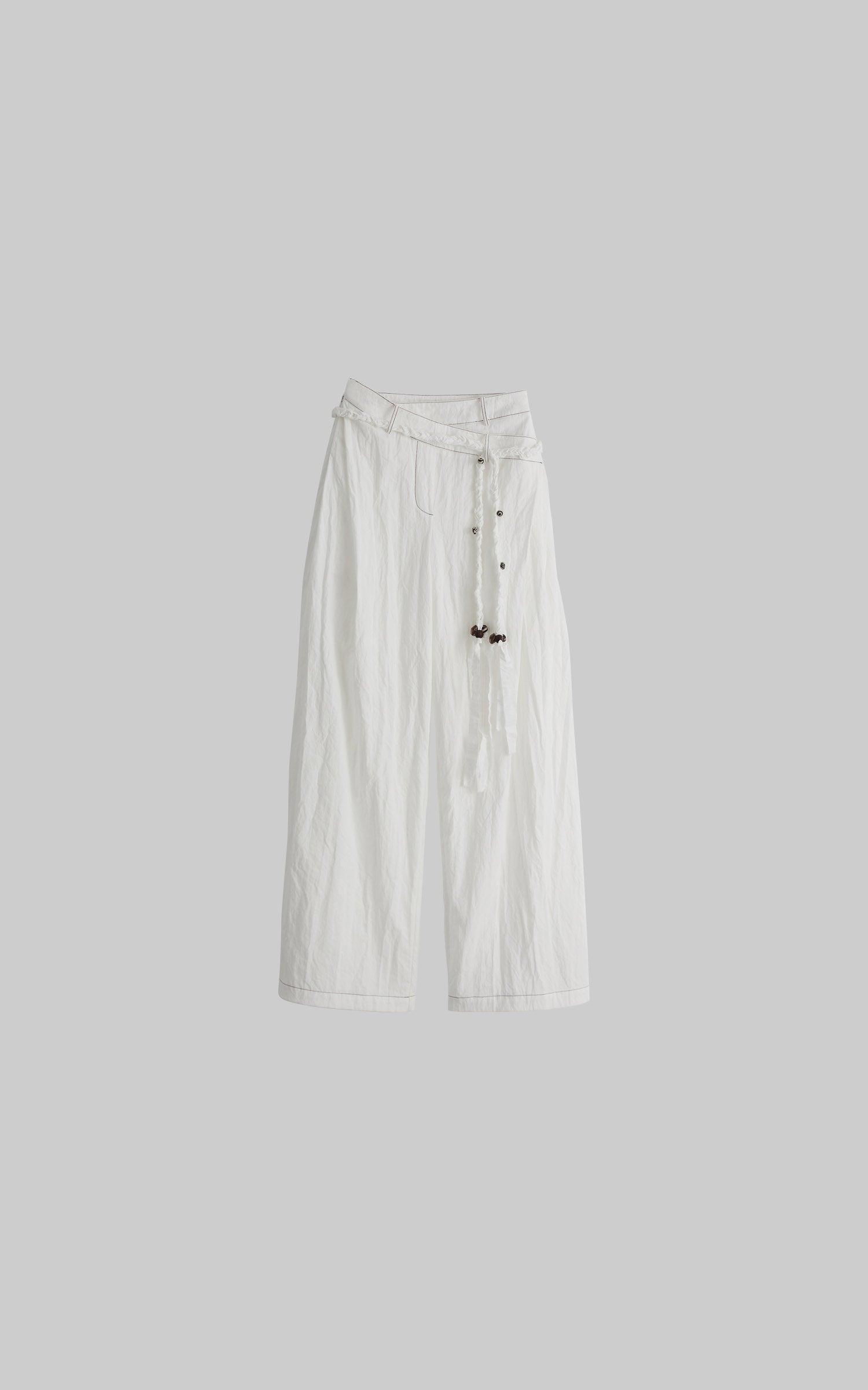 DOINDULGE Low-Rise Wide Leg Pants